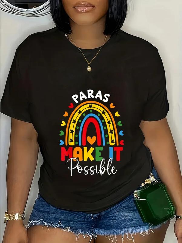 cotton Paraeducator T-Shirt casual Fashion graphic tees for women Hoodie, Sweatshirt | PodTeesHub.com