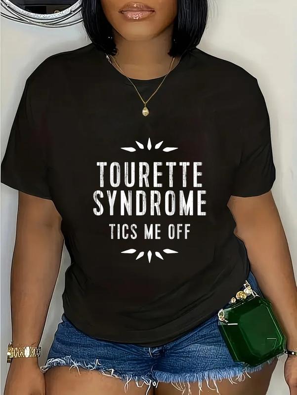 cotton Tourette Syndrome Awareness TShirt: Tourettes Tics Me Off T-Shirt casual Fashion graphic tees Hoodie, Sweatshirt