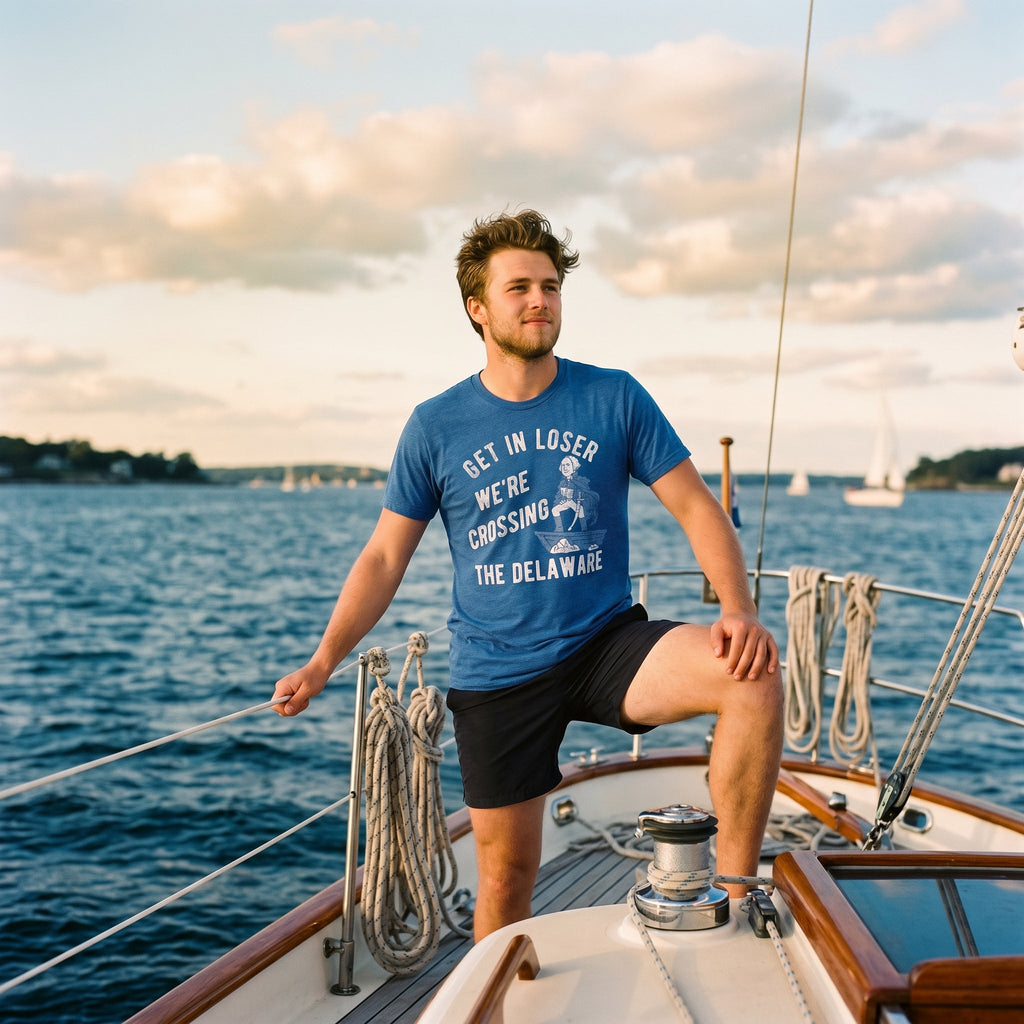 Get In Loser Were Crossing The Delaware Men's T Shirt