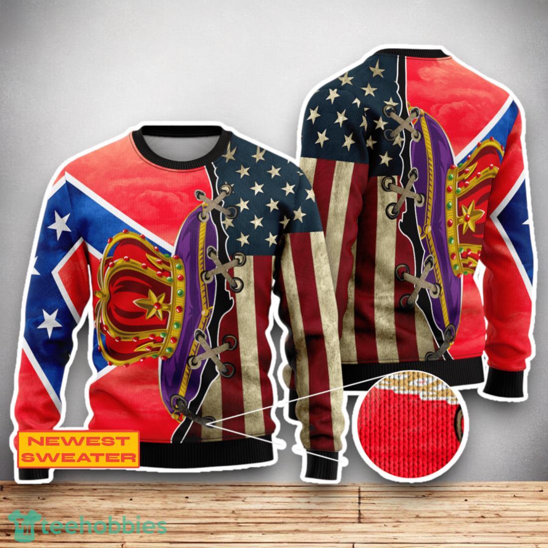 Crown Royal USA Flag 3D Sweater For Men Women