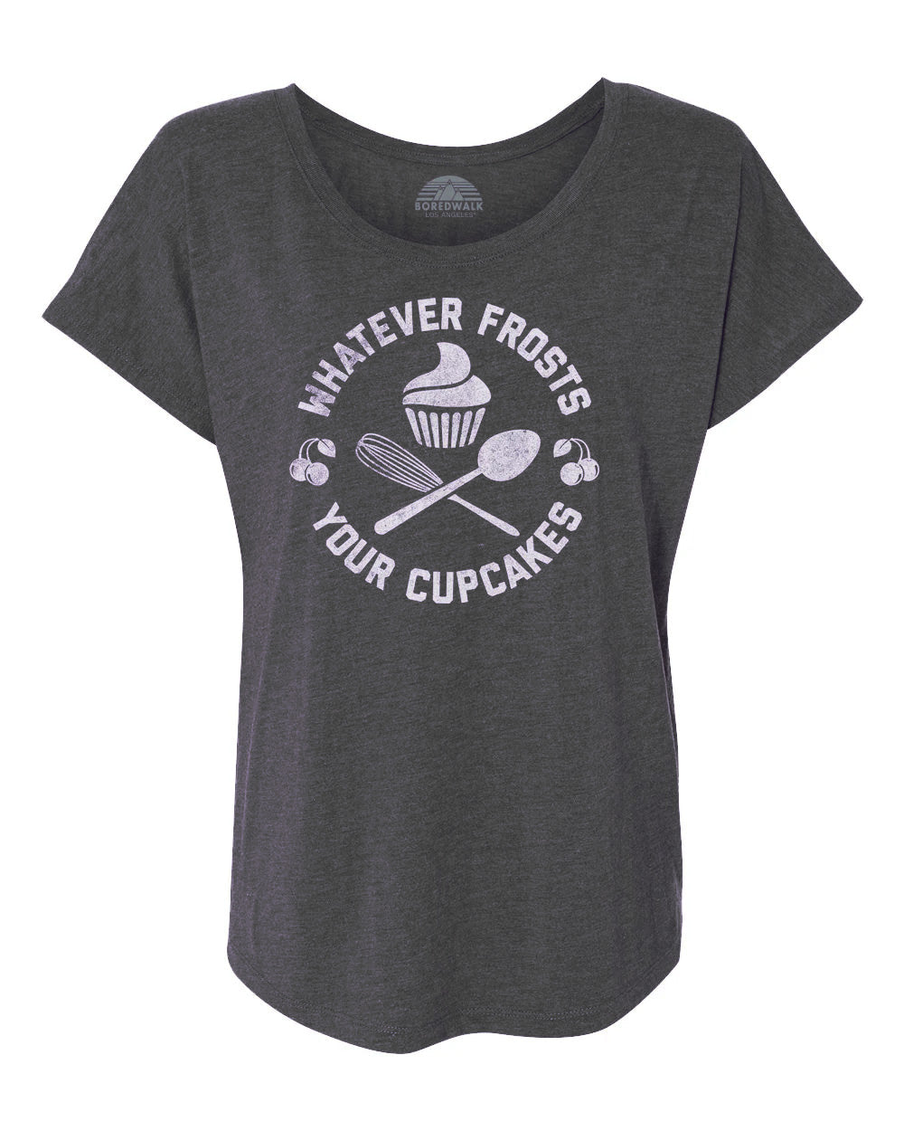Women's Whatever Frosts Your Cupcakes Scoop Neck T-Shirt
