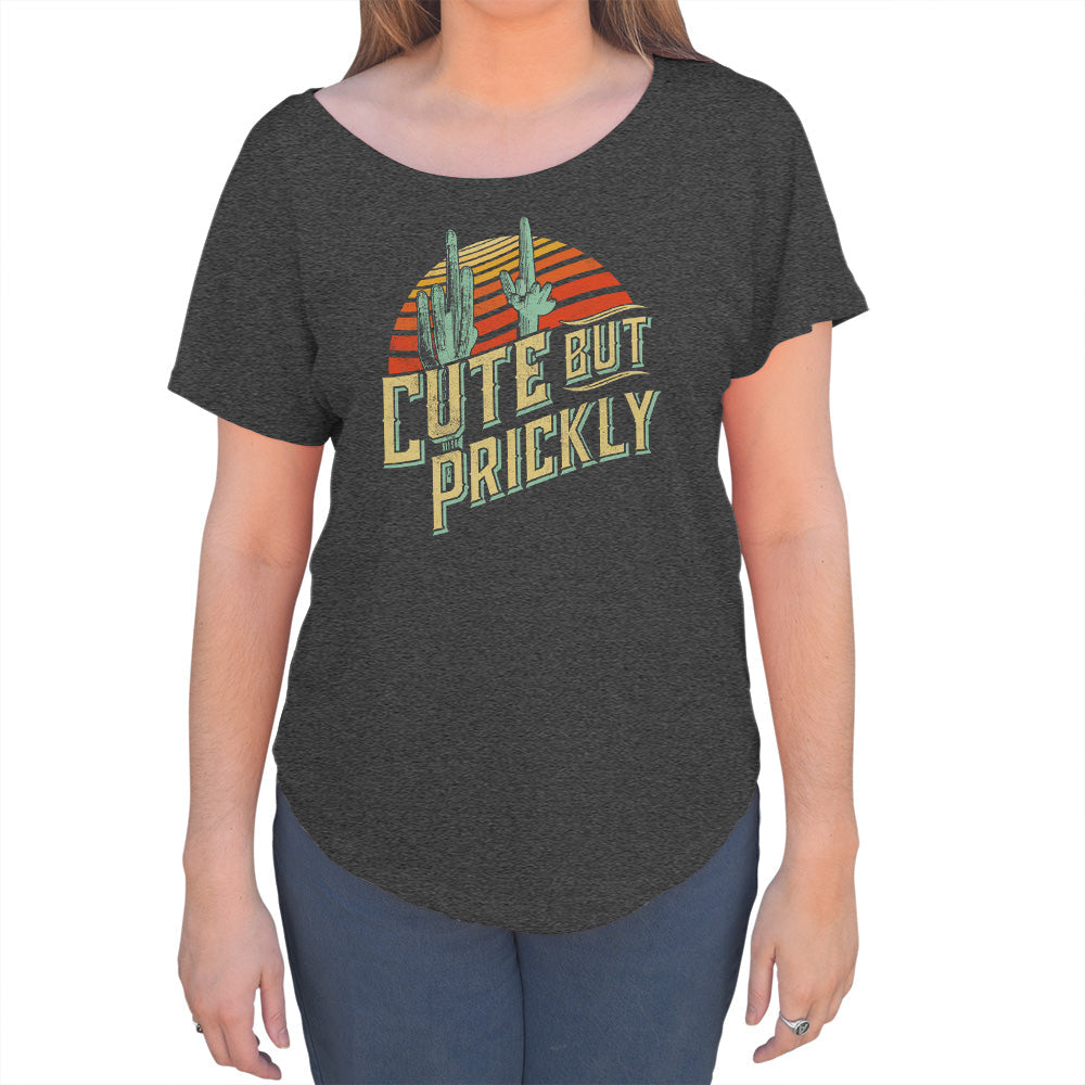 Women's Cute But Prickly Scoop Neck T-Shirt