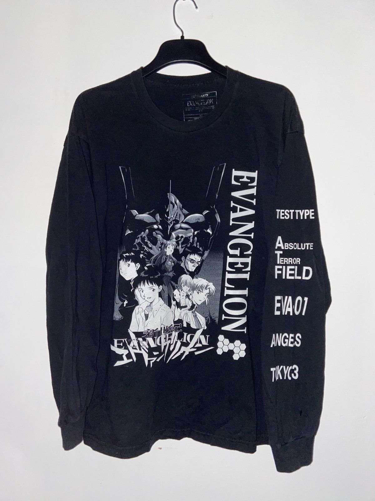 Vintage Neon Genesis Evangelion Eva 01 Long Sleeve Tee Xl Vintage Hoodie, Sweatshirt | PodTeesHub.com
