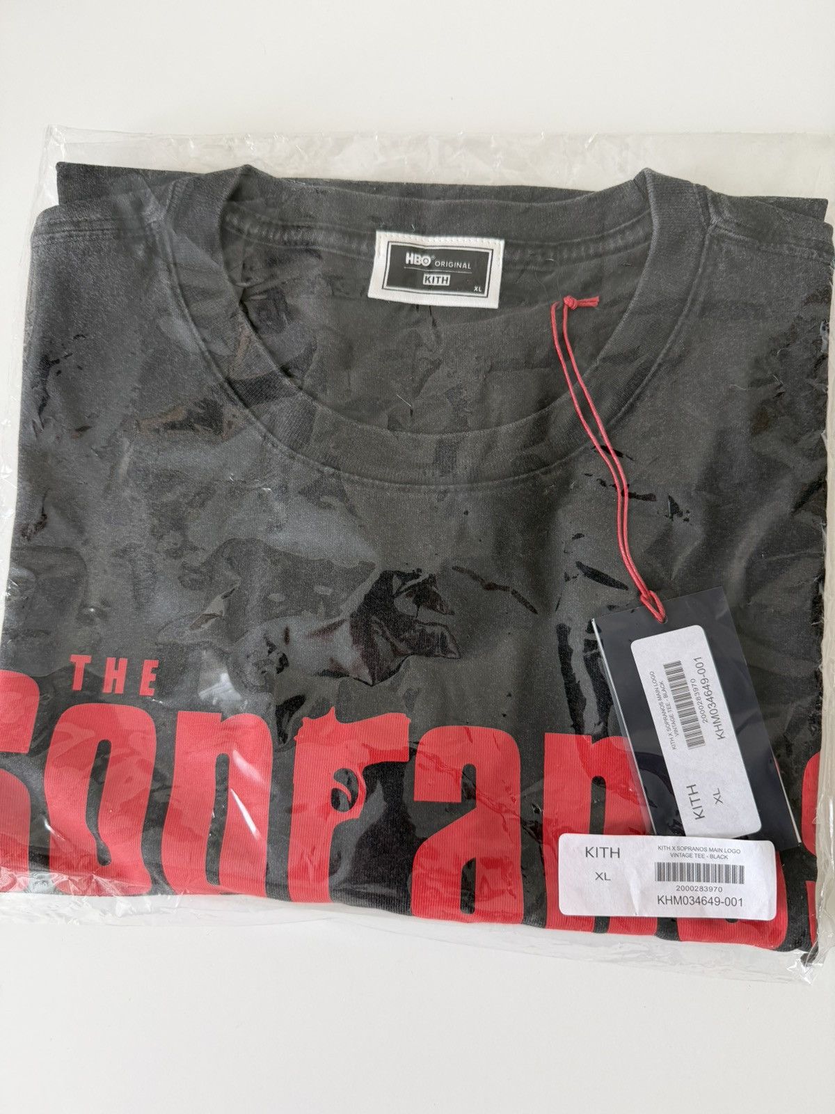 Kith Sopranos Main Logo Vintage Tee Xl Hoodie, Sweatshirt | PodTeesHub.com