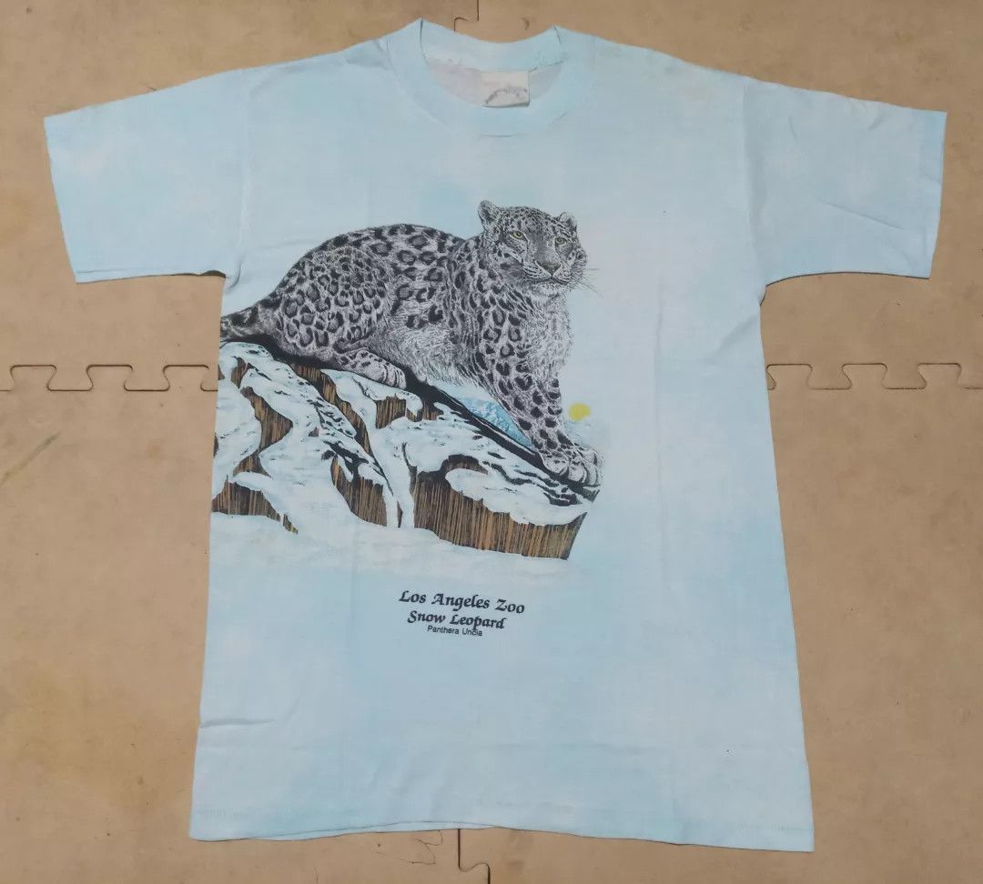 Vintage 80s Harlequin Los Angeles Zoo Snow Leopard T-Shirts, Hoodie, Sweatshirt | PodTeesHub.com
