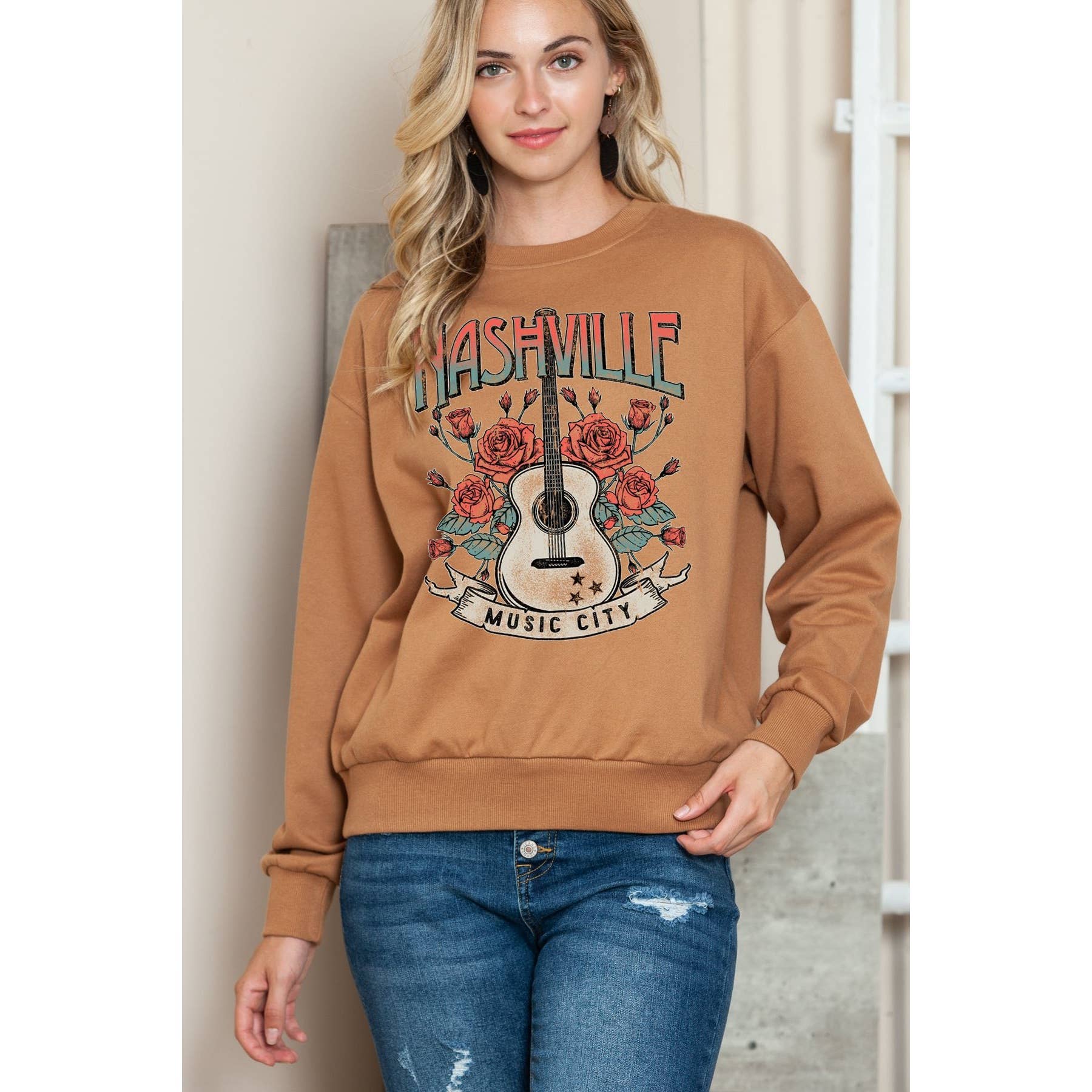 Nashville Musci City - Long Sleeve Sweatshirt T-Shirts, Hoodie | PodTeesHub.com