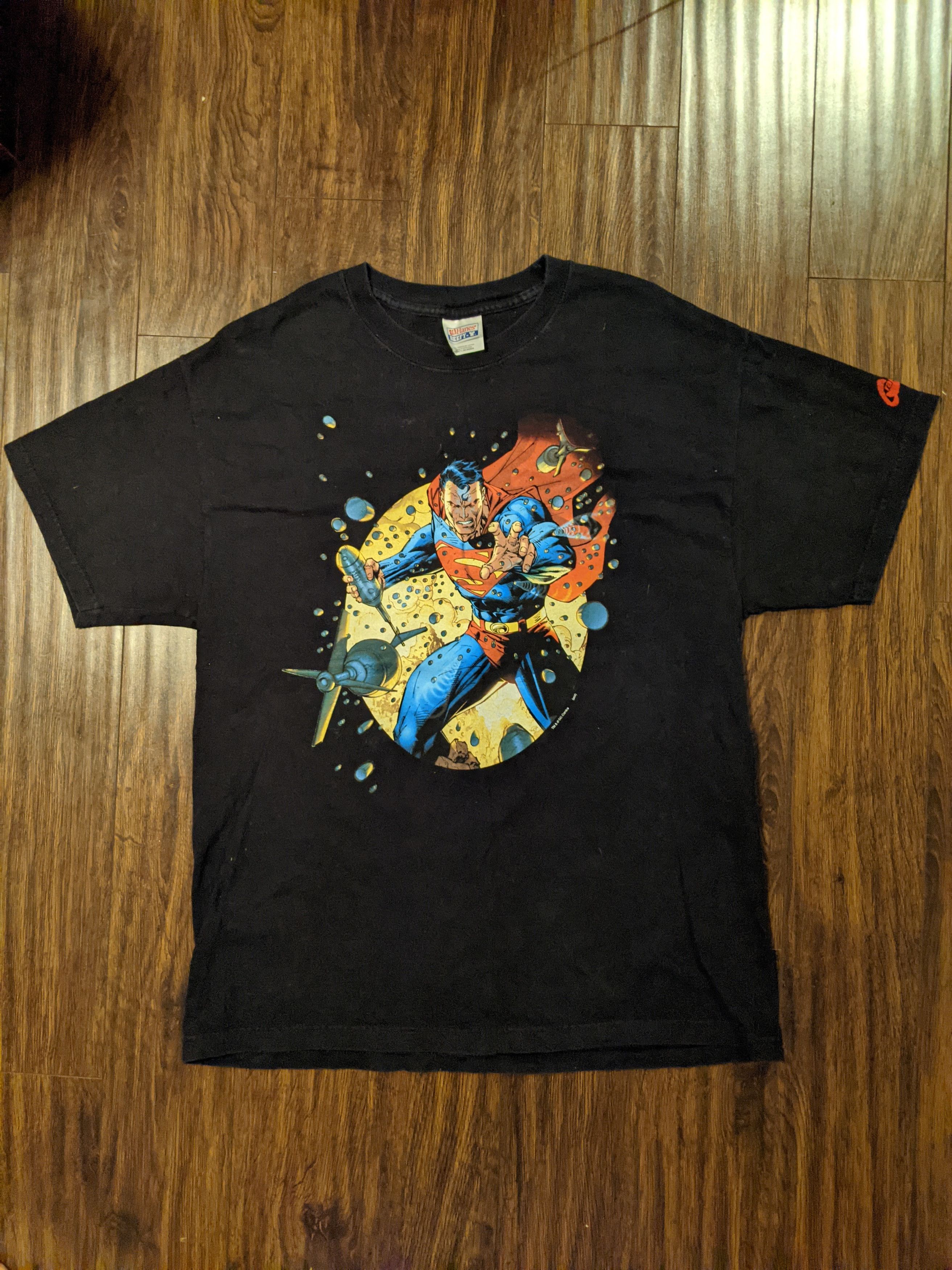 Hanes X Vintage Vintage Graphitti Designs Superman T Shirt Hoodie, Sweatshirt | PodTeesHub.com