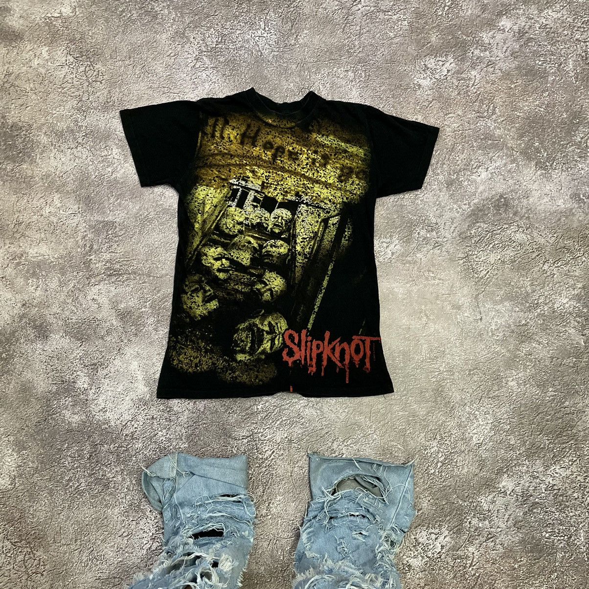 Gildan X Vintage Vintage Y2k Slipknot Face Blood Dead Skulls Horror Tee Hoodie, Sweatshirt | PodTeesHub.com