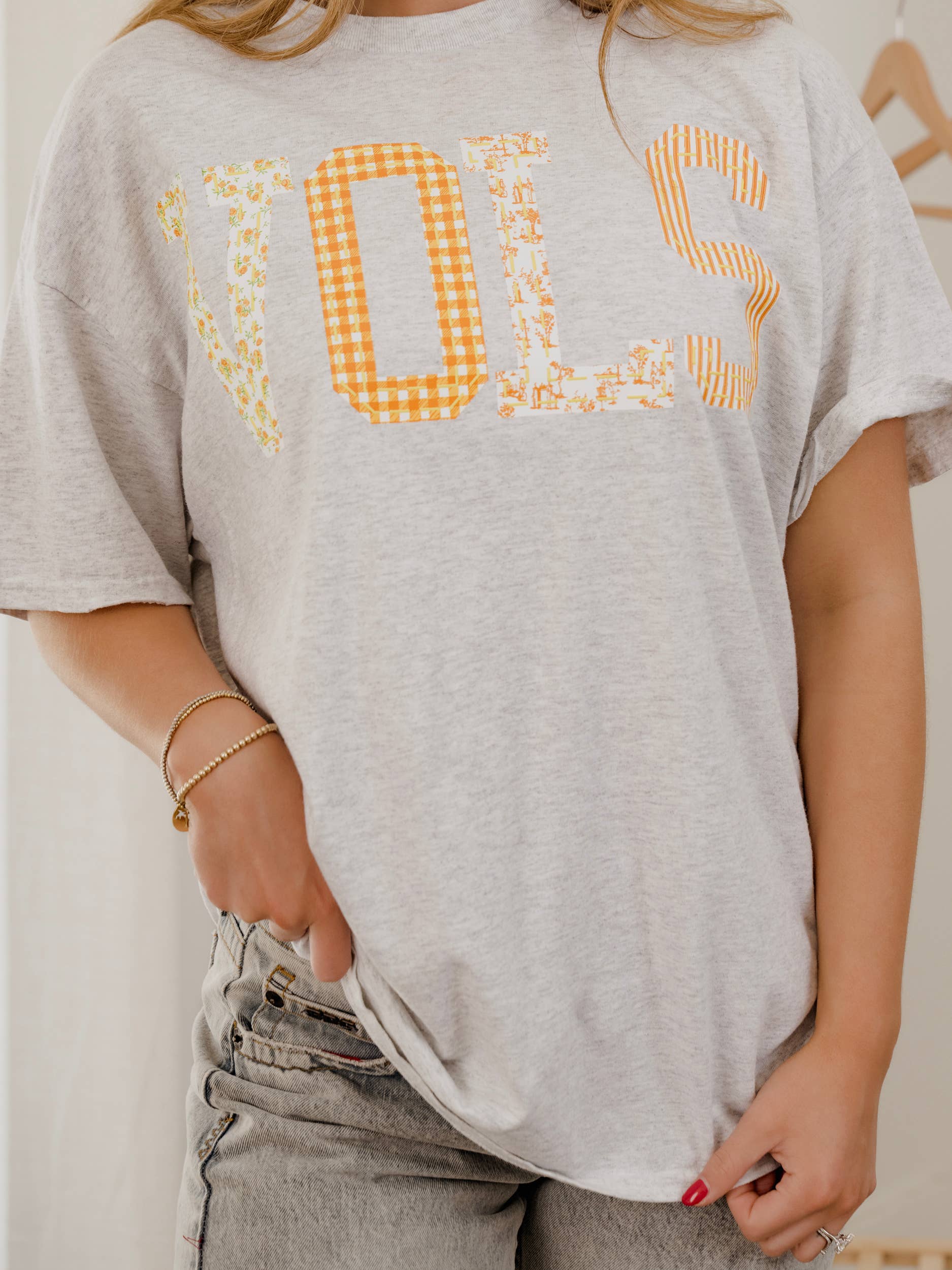 Tennessee Vols Quilted Puff Ink Ash Gray Thrifted Tee Hoodie, Sweatshirt | PodTeesHub.com