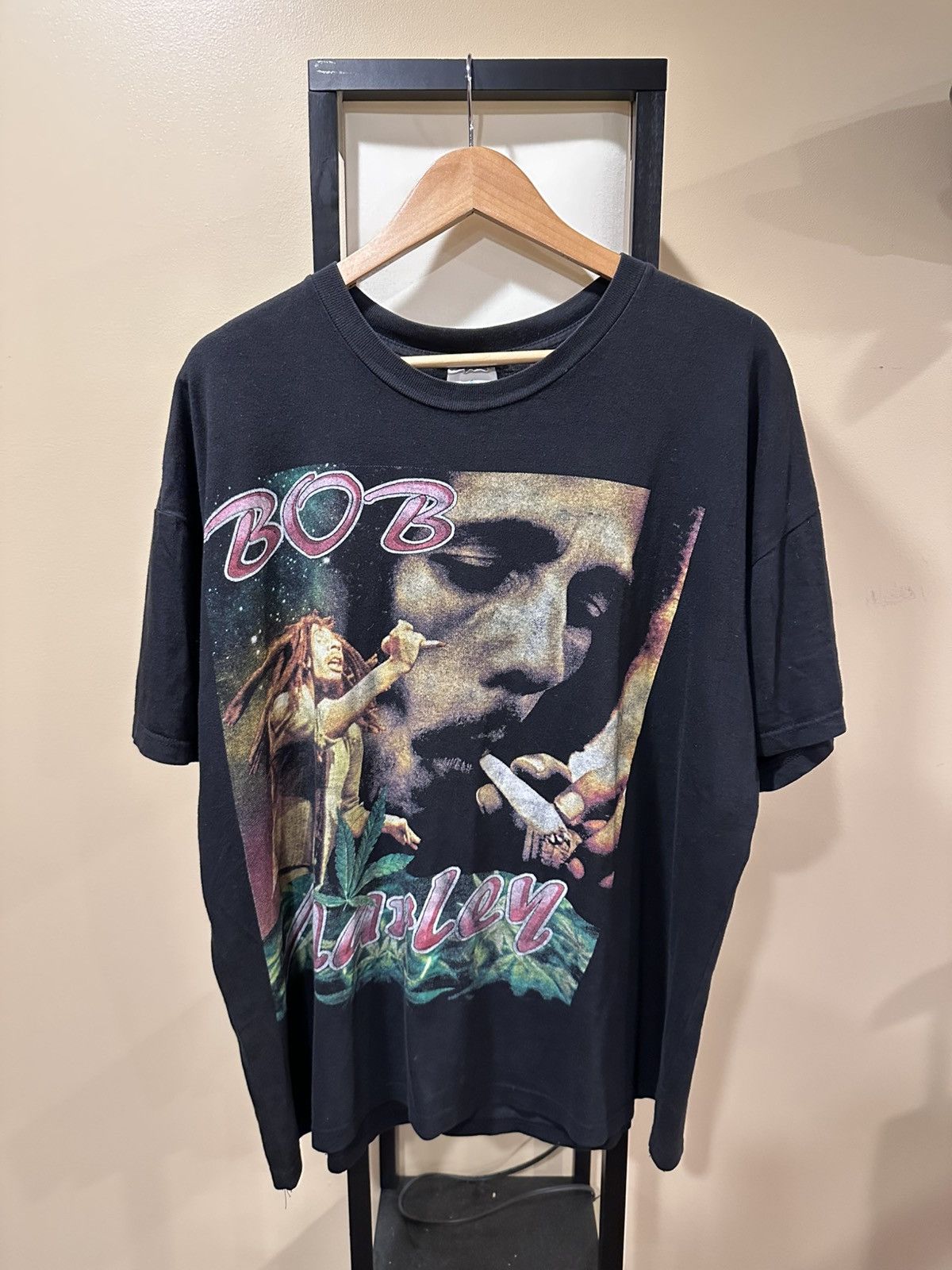 Rap Tees X Vintage Vintage Bob Marley 90s Natural Mystic Rap Tee T Shirt Hoodie, Sweatshirt | PodTeesHub.com