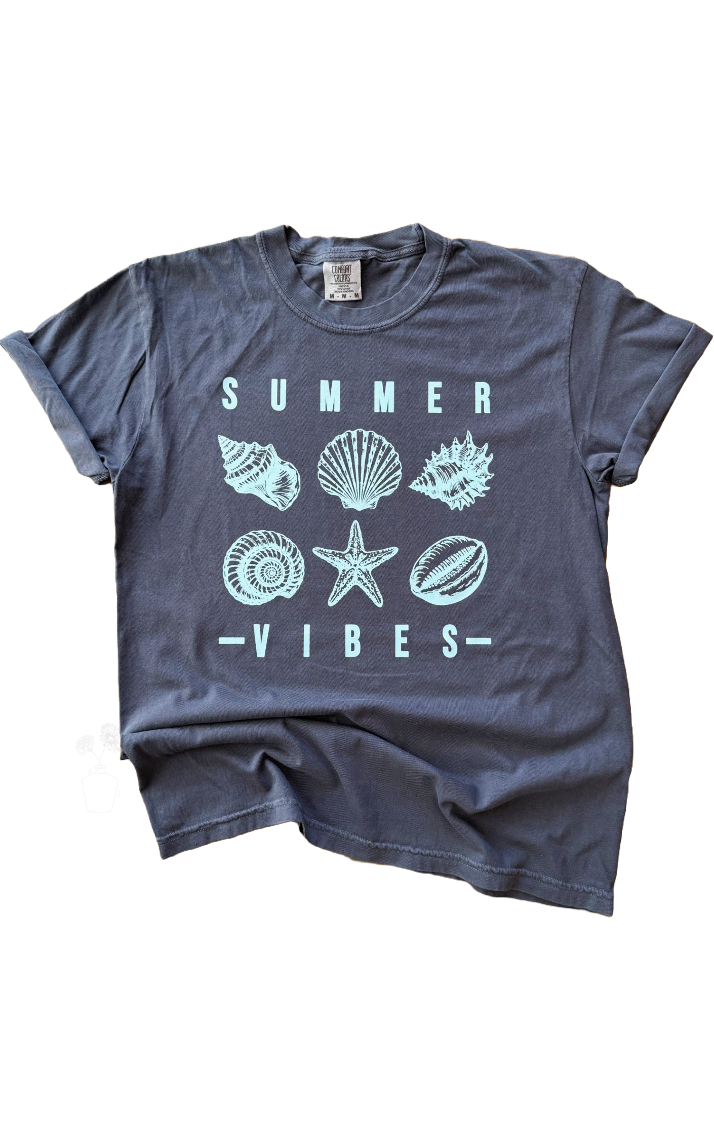 Summer Vibes Coastal Shell Tee Hoodie, Sweatshirt | PodTeesHub.com