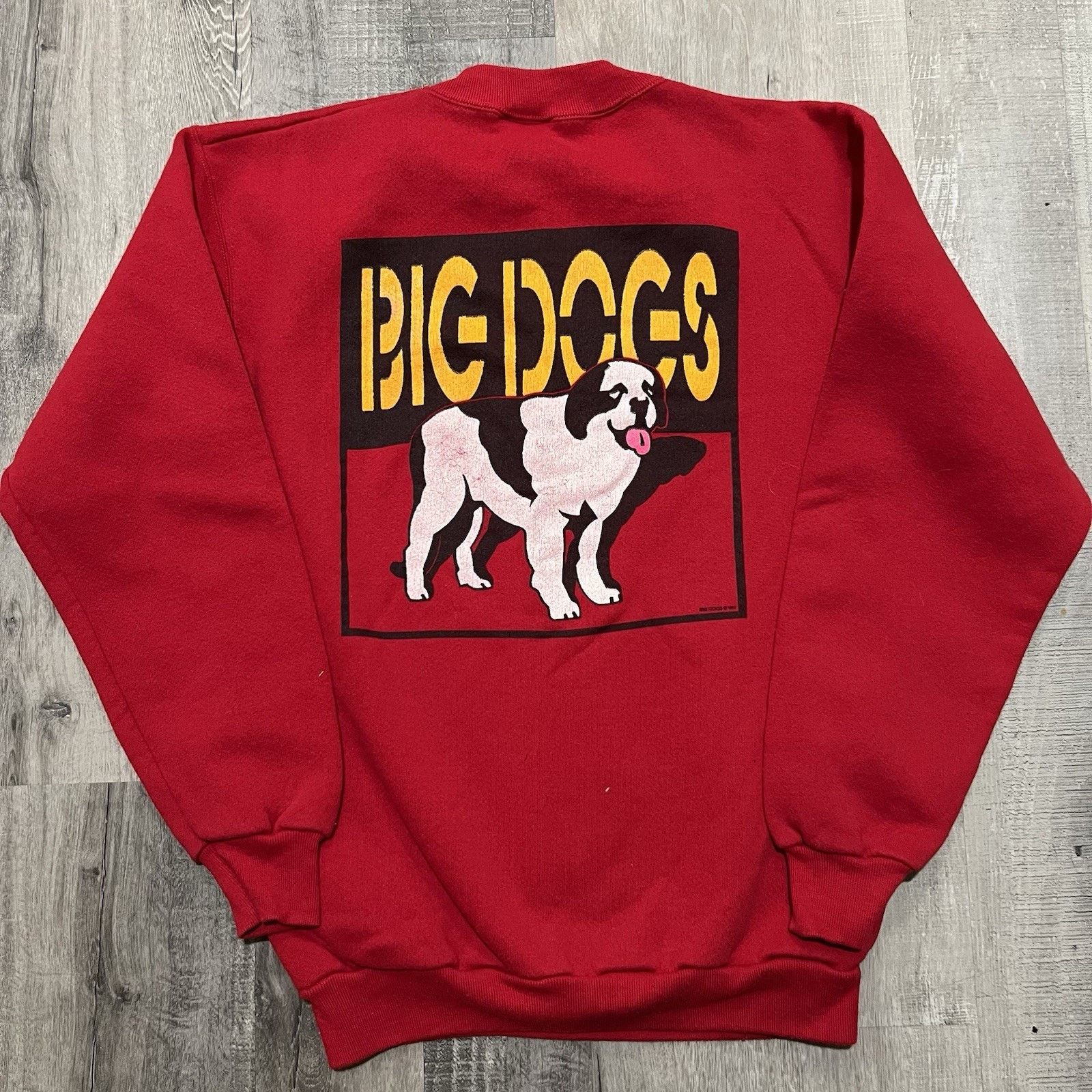 Dogs Vtg Big Dogs Sweatshirt Red Big Graphic Crewneck Sweatshirt T-Shirts, Hoodie | PodTeesHub.com