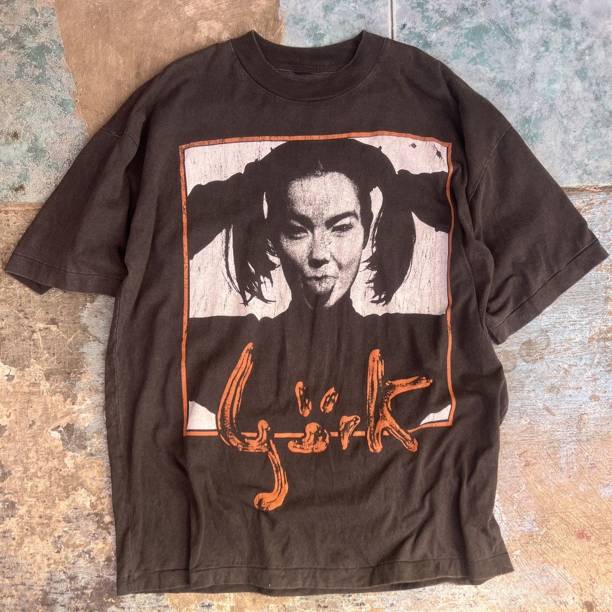 Band Tees Vintage Bjork 90s T Shirt Rare Portrait Graphic Hoodie, Sweatshirt | PodTeesHub.com