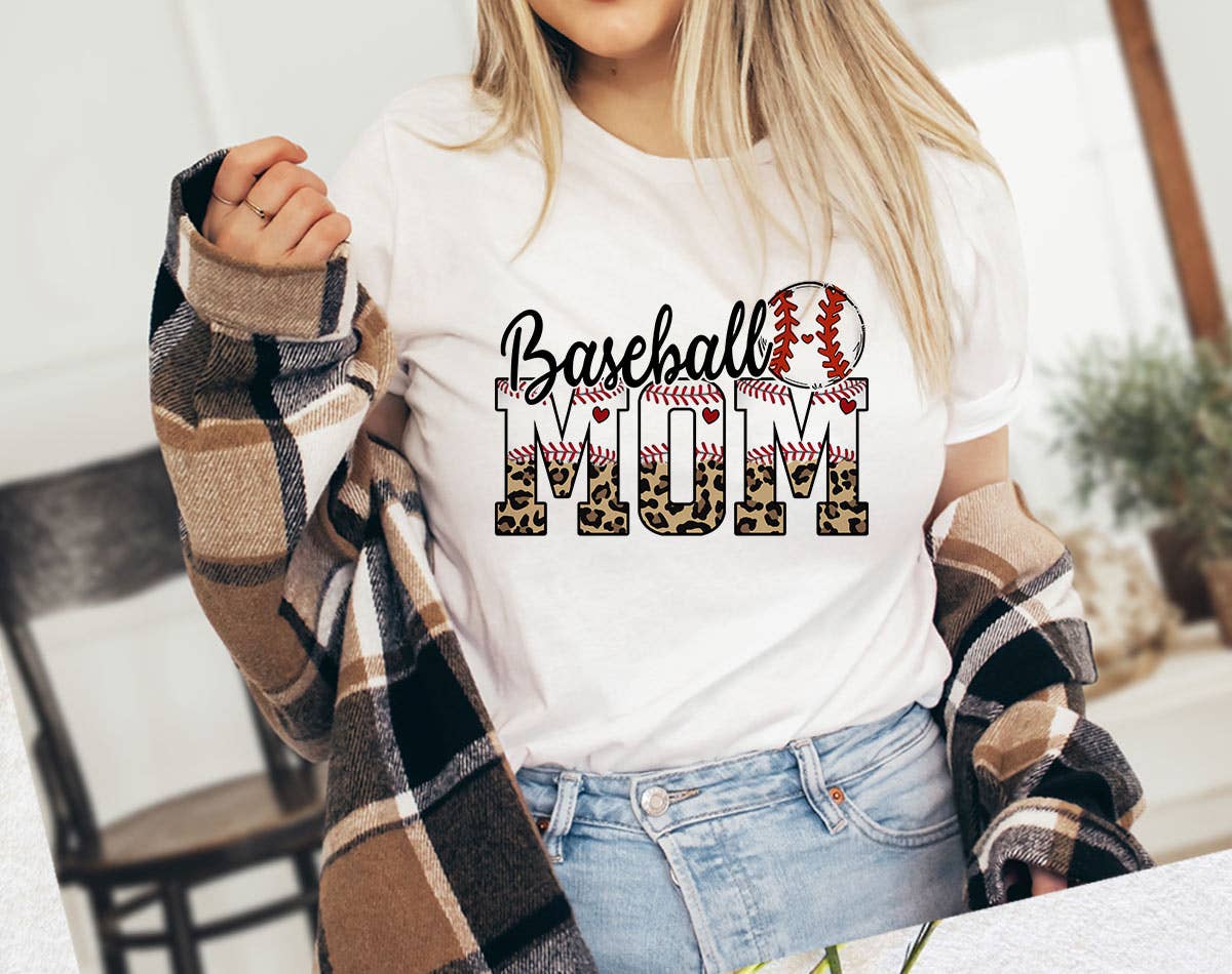 Baseball Mom - Baseball Leopard Mother's Day Shirt Hoodie, Sweatshirt | PodTeesHub.com