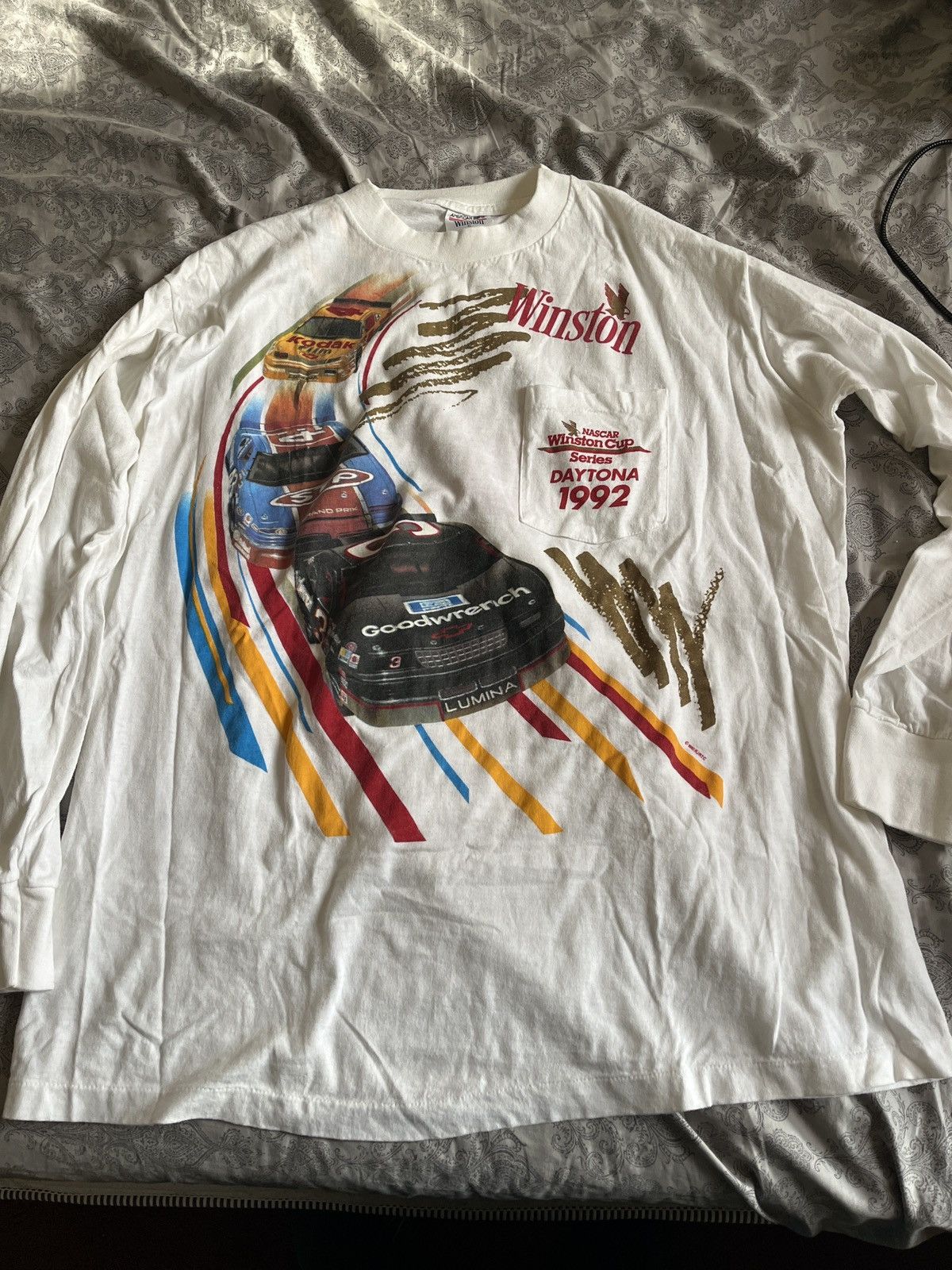 Nascar X Vintage Vintage 1992 Nascar Winston Cup Series Daytona Ls T-Shirts, Hoodie, Sweatshirt | PodTeesHub.com