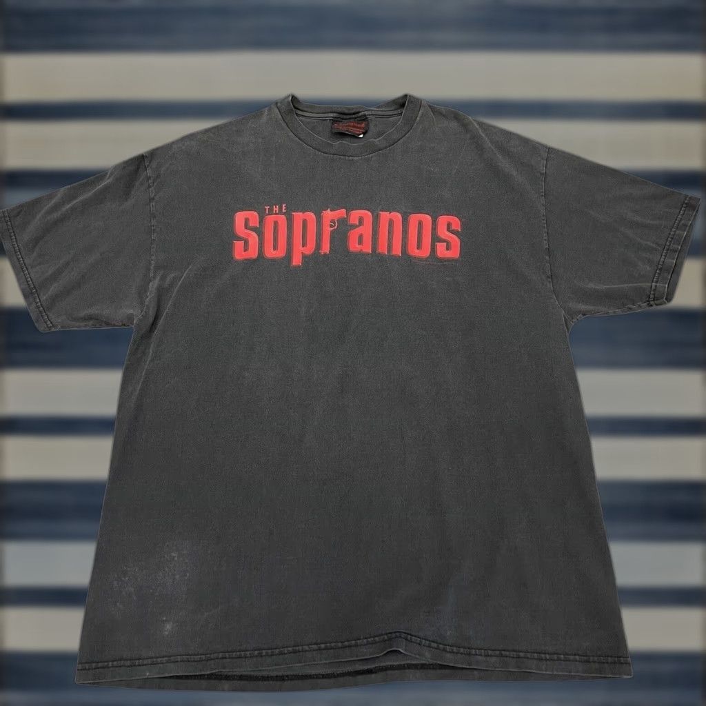 Vintage The Sopranos T Shirt Hbo Tony Soprano Show Xl Unisex Adults Black 100 Cotton 2000s M Hoodie, Sweatshirt