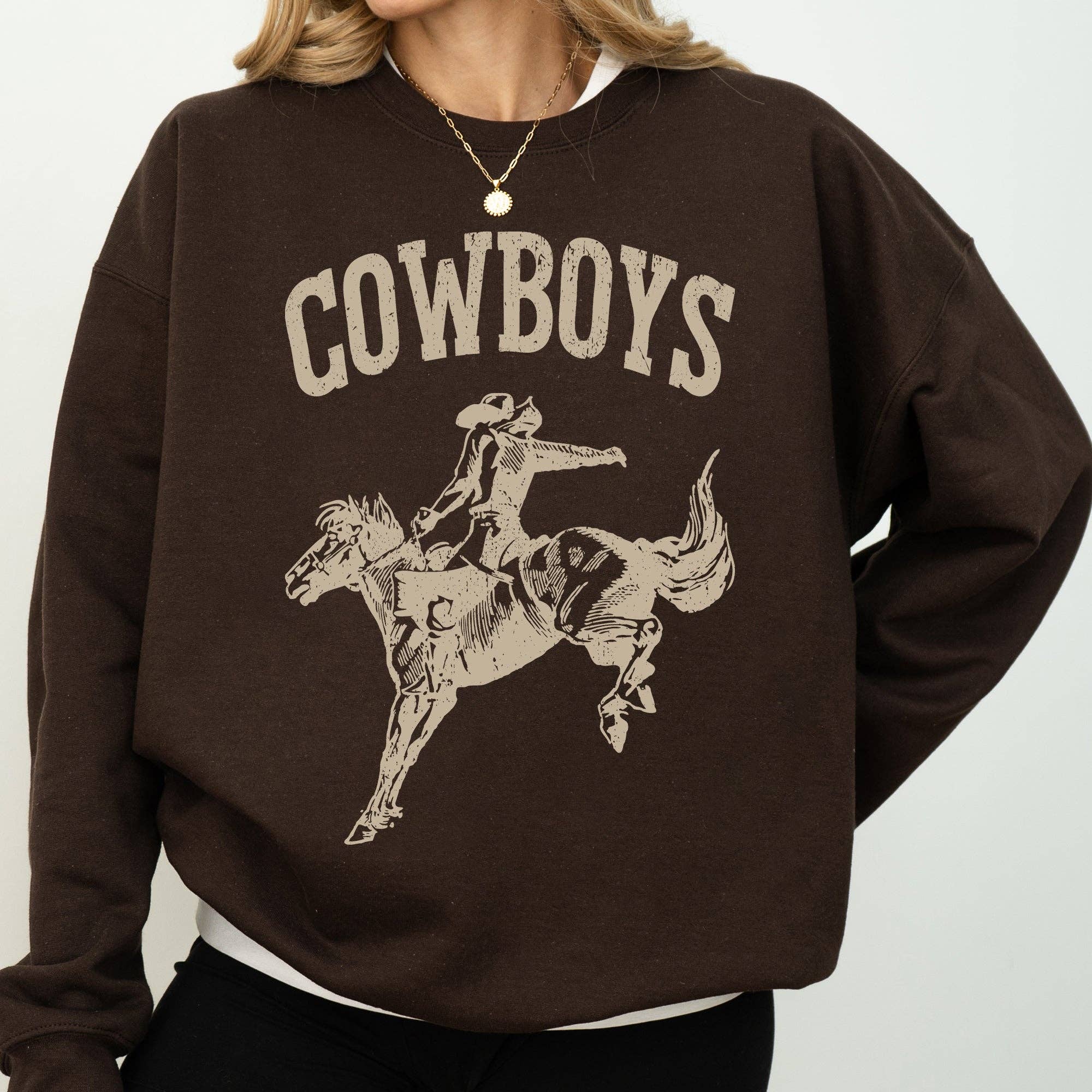 Cowboys, Bronco Rider, Cowboy, Western, Horse, Sweatshirt T-Shirts, Hoodie | PodTeesHub.com