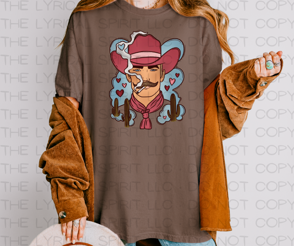 Cowboy Valentine's Comfort Colors T-Shirt Hoodie, Sweatshirt | PodTeesHub.com