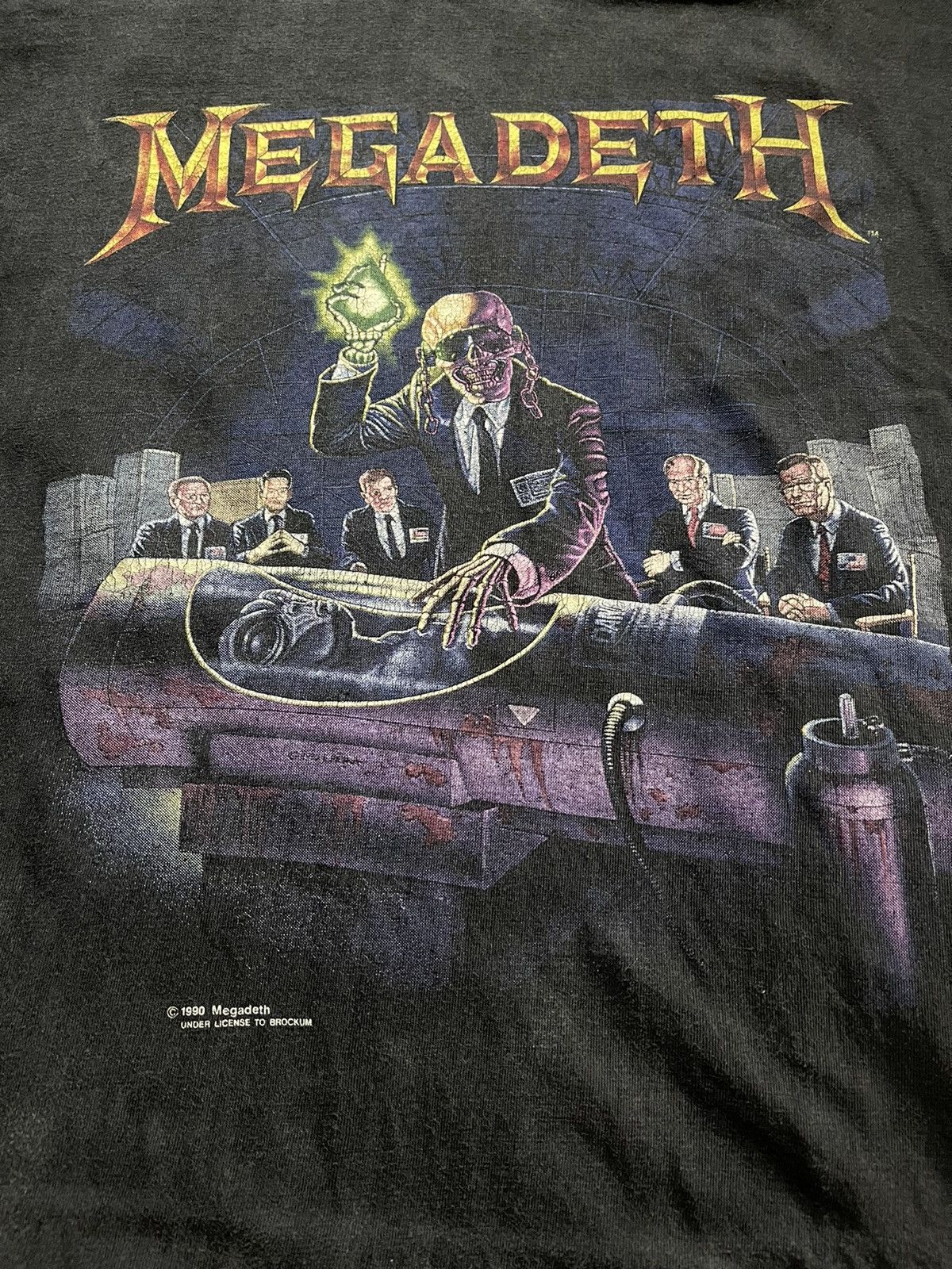 Band Tees Vintage 1990 Megadeth Rust In Peace Tour Shirt Xl Brockum Hoodie, Sweatshirt | PodTeesHub.com