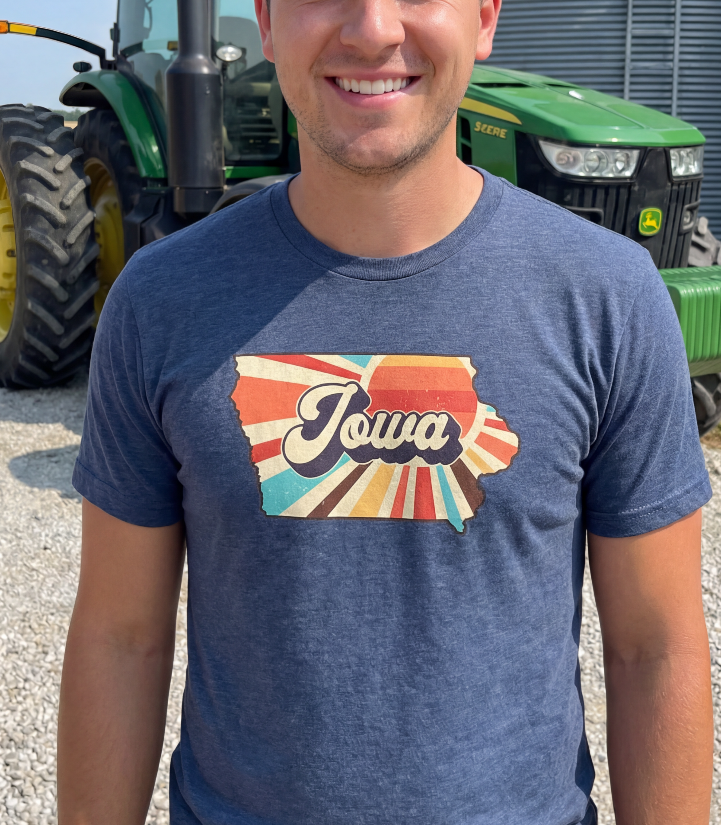 Iowa Sunset T-Shirt /  Multi Color Print Hoodie, Sweatshirt | PodTeesHub.com