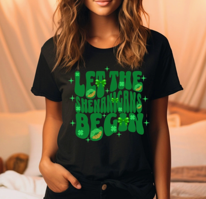 Let the Shenanigans Begin Graphic Tee Hoodie, Sweatshirt | PodTeesHub.com