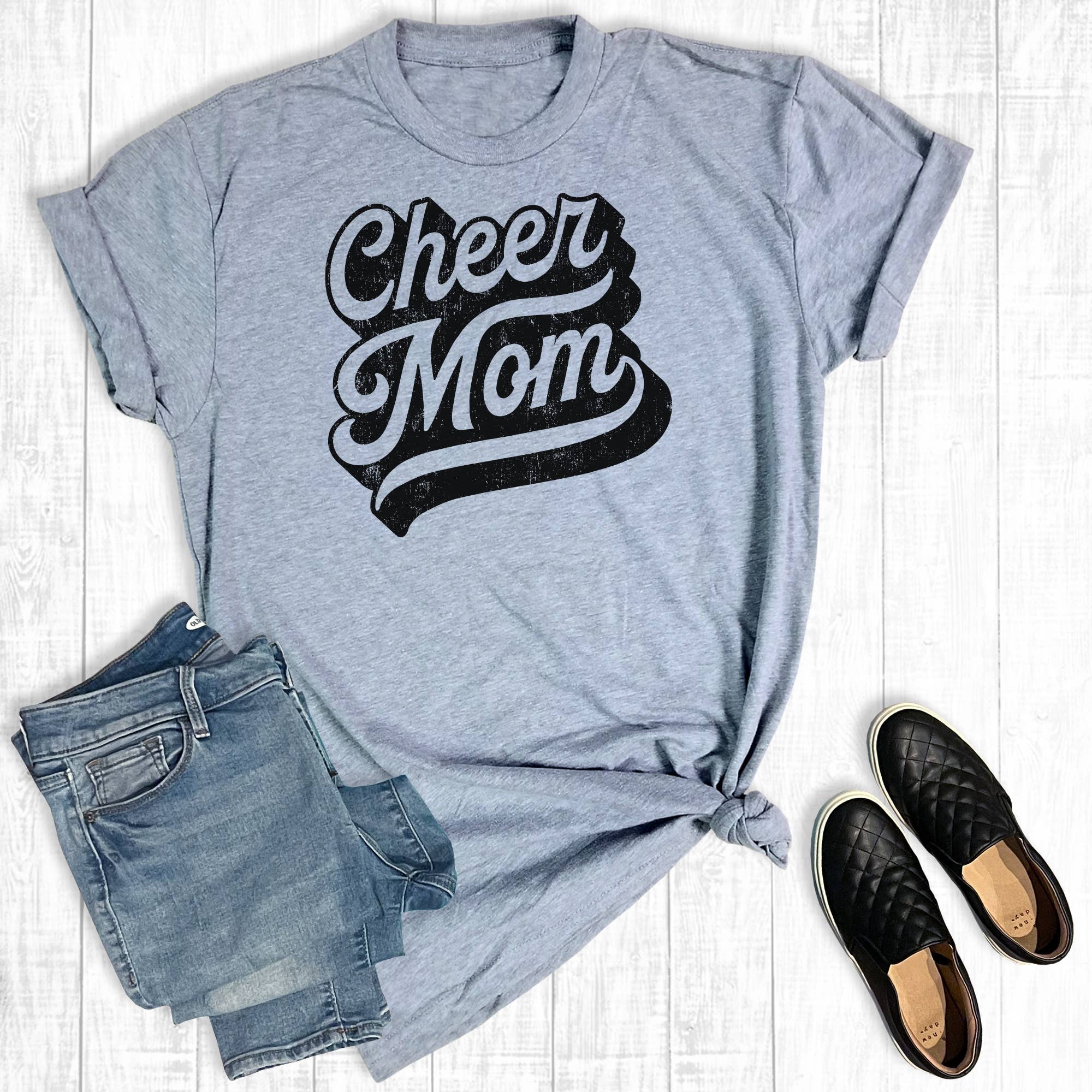 Retro Cheer Mom Graphic Tee Hoodie, Sweatshirt | PodTeesHub.com