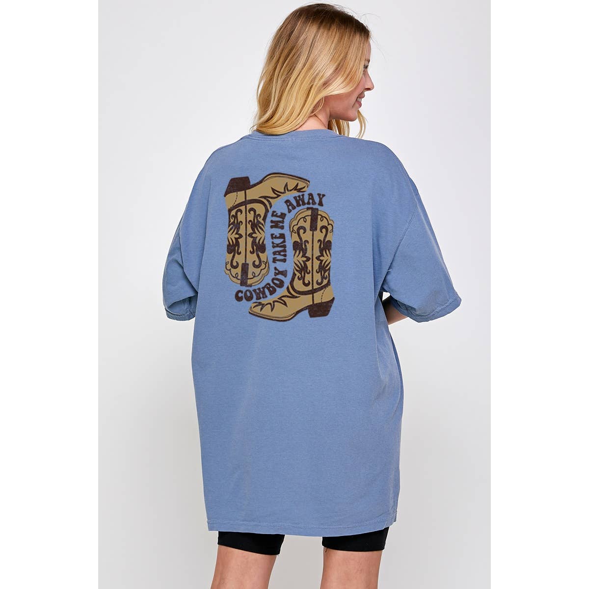 Cowboy Take Me Away Vintage Graphic Oversized Tee Hoodie, Sweatshirt | PodTeesHub.com