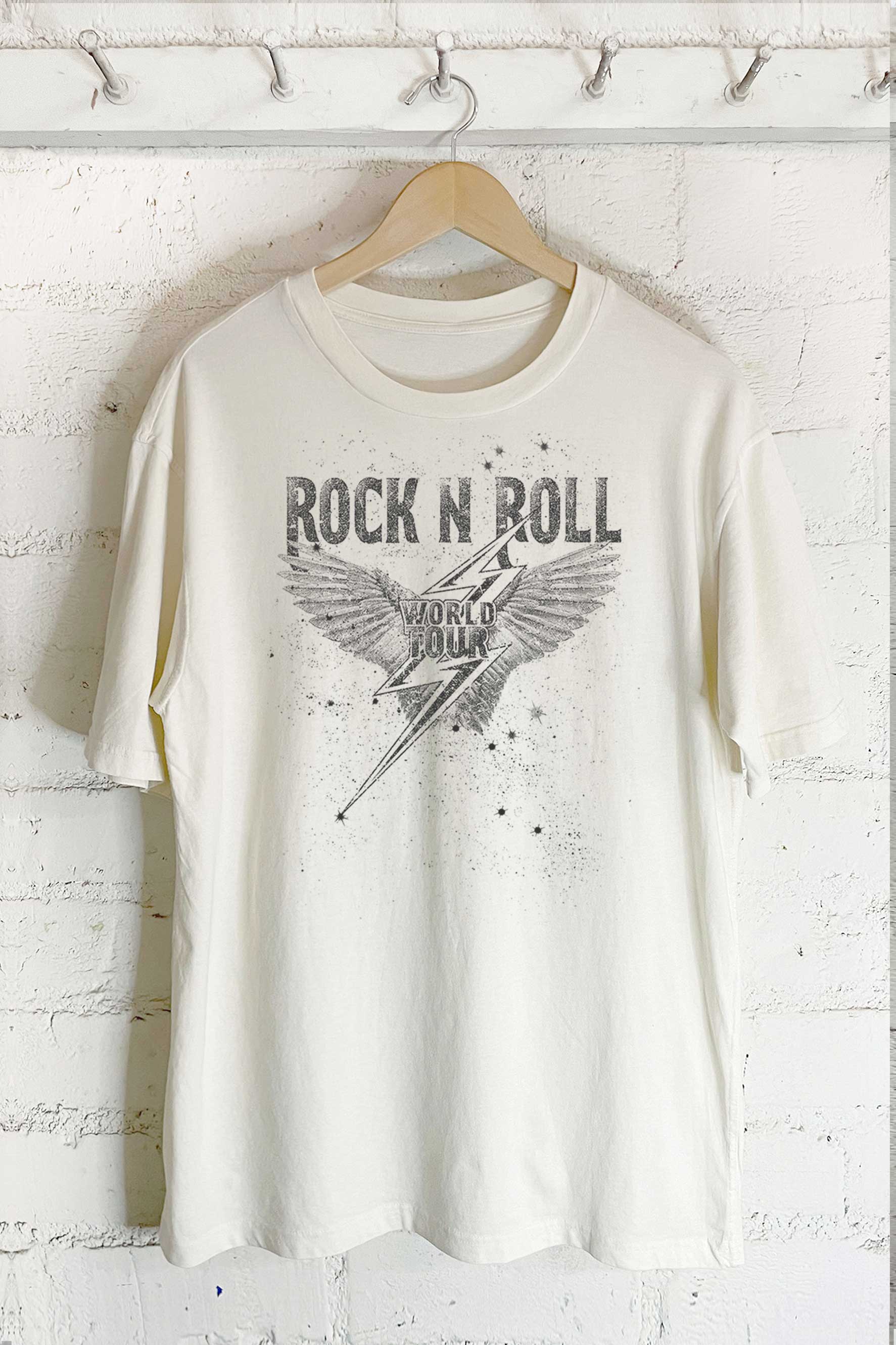 Rock N Roll World Tour-Oversized Tee Hoodie, Sweatshirt | PodTeesHub.com