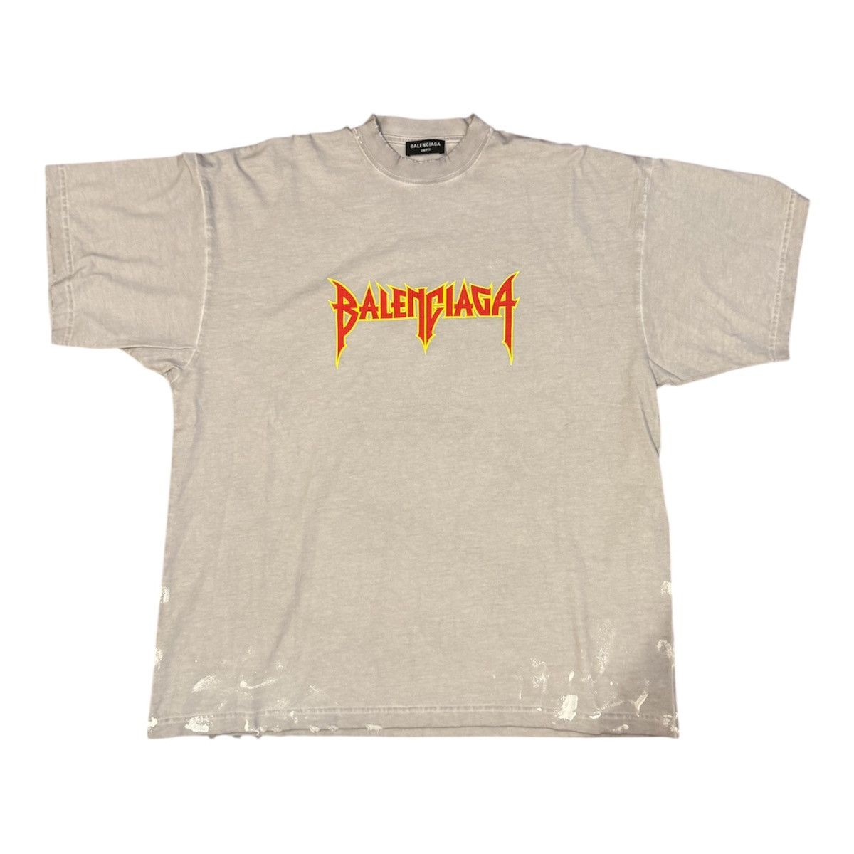 Balenciaga Heavy Metal Distressed Tee Hoodie, Sweatshirt | PodTeesHub.com