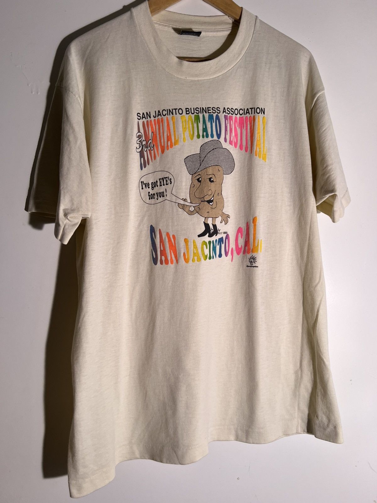 Vintage 90 S Vtg Vintage San Jacinto Potato Festival Retro Shirt T-Shirts, Hoodie, Sweatshirt