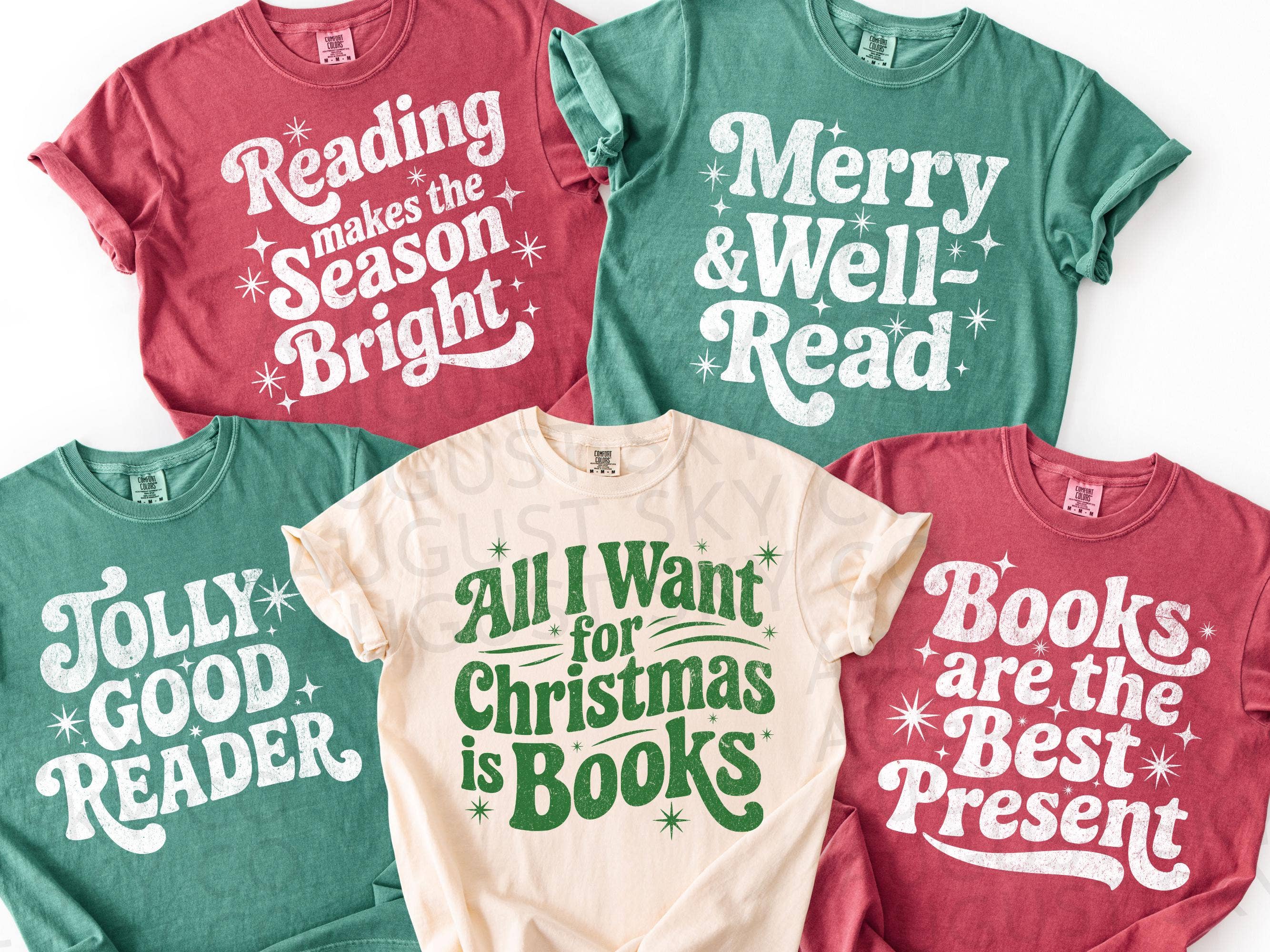 Vintage Book Club Christmas Shirt Bundle Hoodie, Sweatshirt | PodTeesHub.com