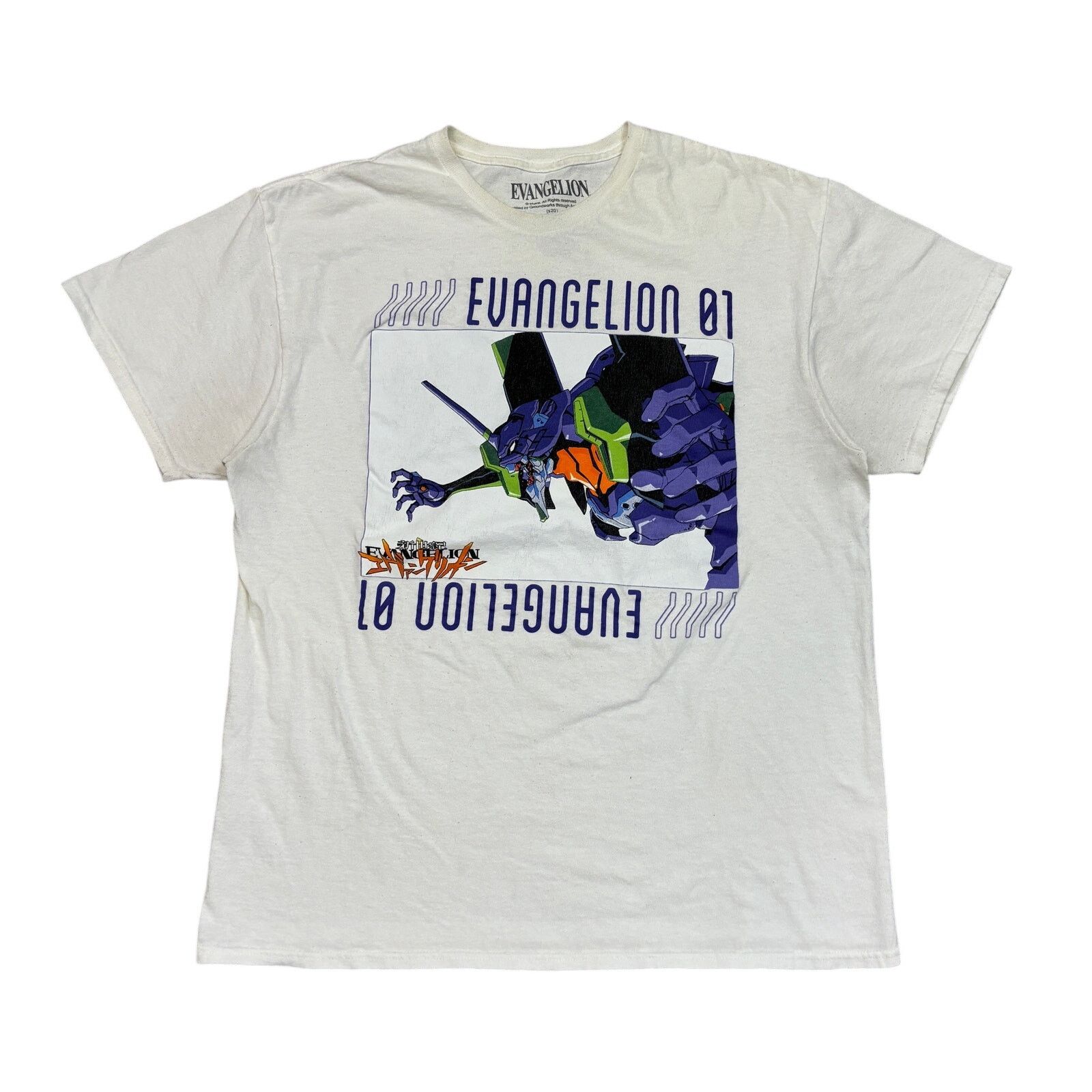 Anime Neon Genesis Evangelion 01 Short Sleeve Shirt Men S Large Hoodie, Sweatshirt | PodTeesHub.com