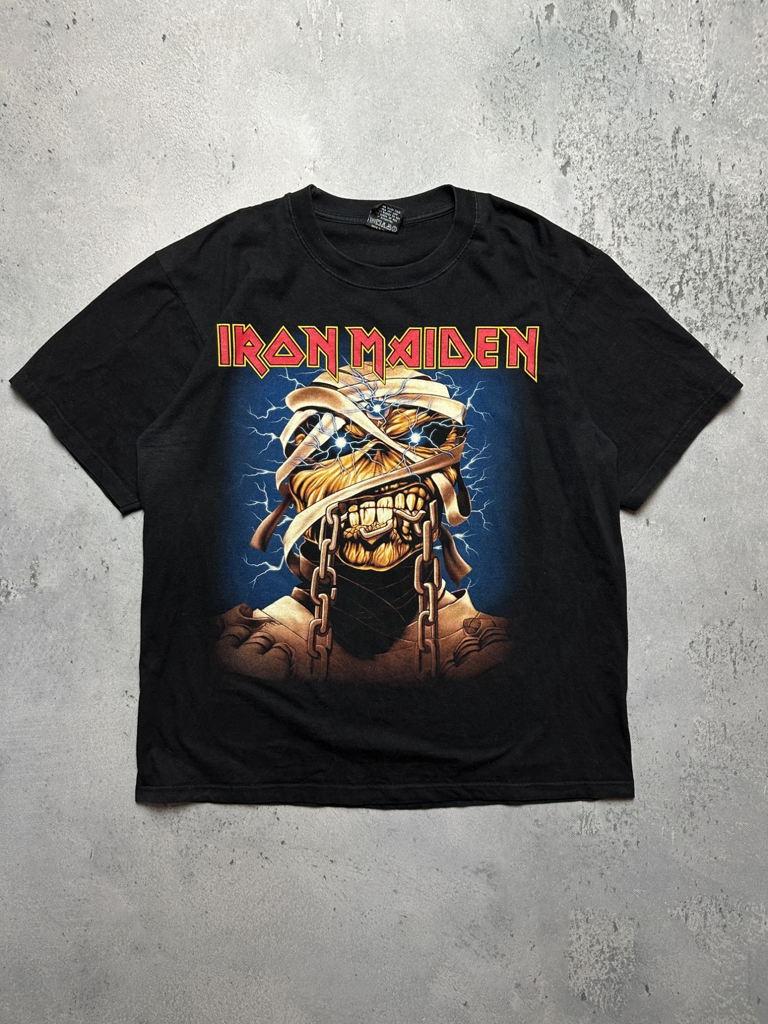 Vintage Iron Maiden Tour Rock Band Tee 90s 00s Overprint Y2k Hoodie, Sweatshirt | PodTeesHub.com