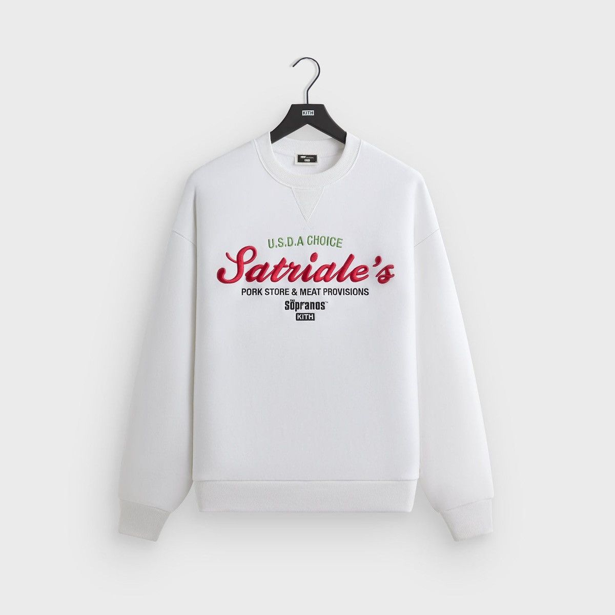 Kith For The Sopranos Satriale S Nelson Crewneck White Xxl T-Shirts, Hoodie, Sweatshirt | PodTeesHub.com