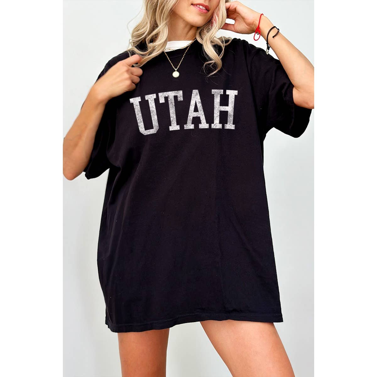Utah Vintage Graphic Oversized Tee Hoodie, Sweatshirt | PodTeesHub.com