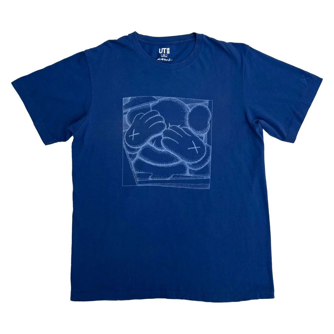 Uniqlo Blue Graphic Art Graffiti Streetwear T Shirt Hoodie, Sweatshirt | PodTeesHub.com