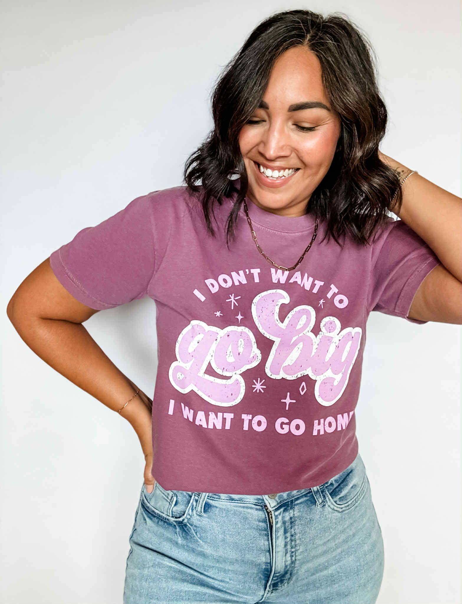 Go Big or Go Home Funny Shirt, Graphic Tee, Funny T-Shirt Hoodie, Sweatshirt | PodTeesHub.com