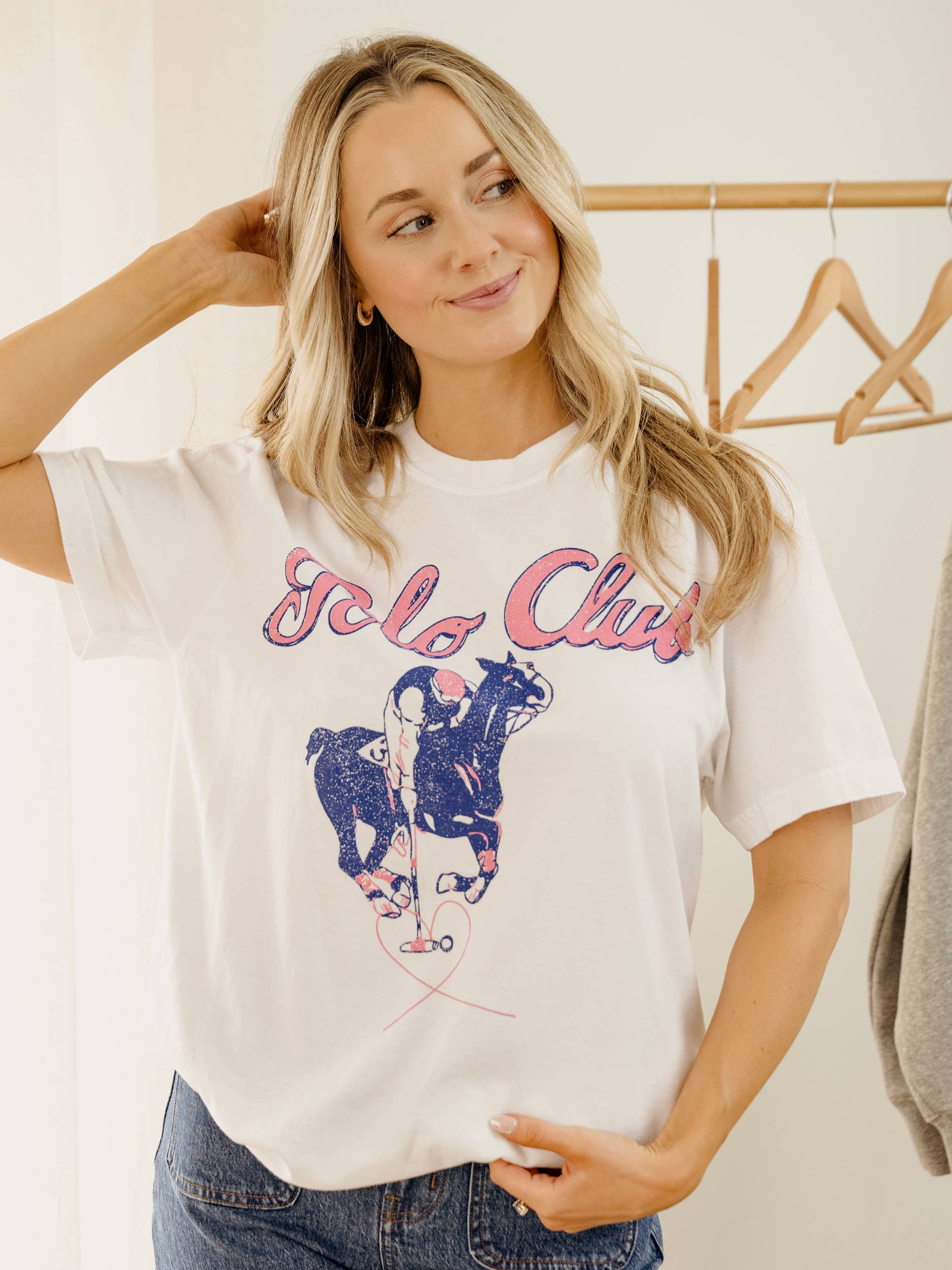 Polo Club White Comfort Colors Tee Hoodie, Sweatshirt | PodTeesHub.com