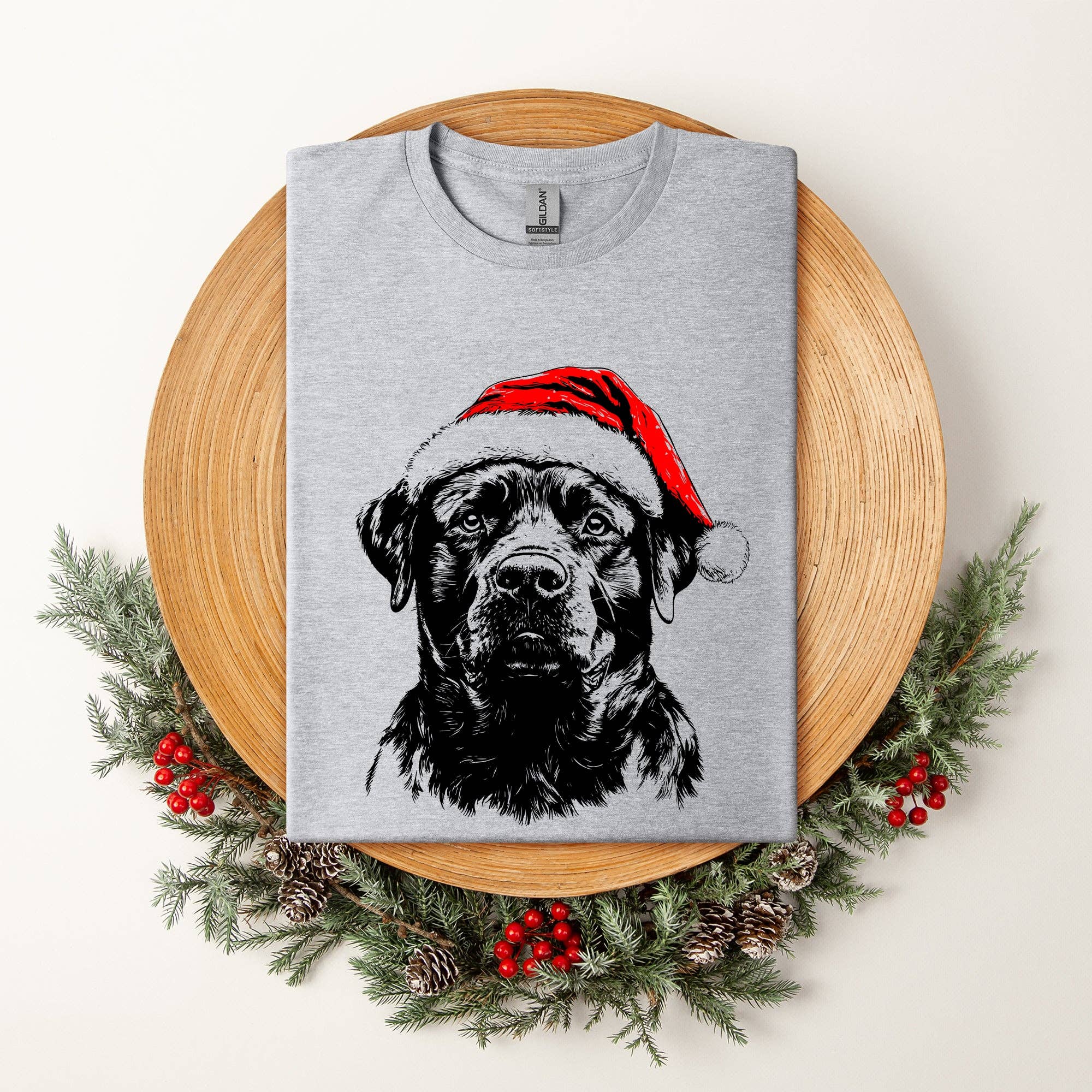 Rottweiler, Santa, Dog, Christmas, Dog Lover, Pet T-Shirt Hoodie, Sweatshirt | PodTeesHub.com
