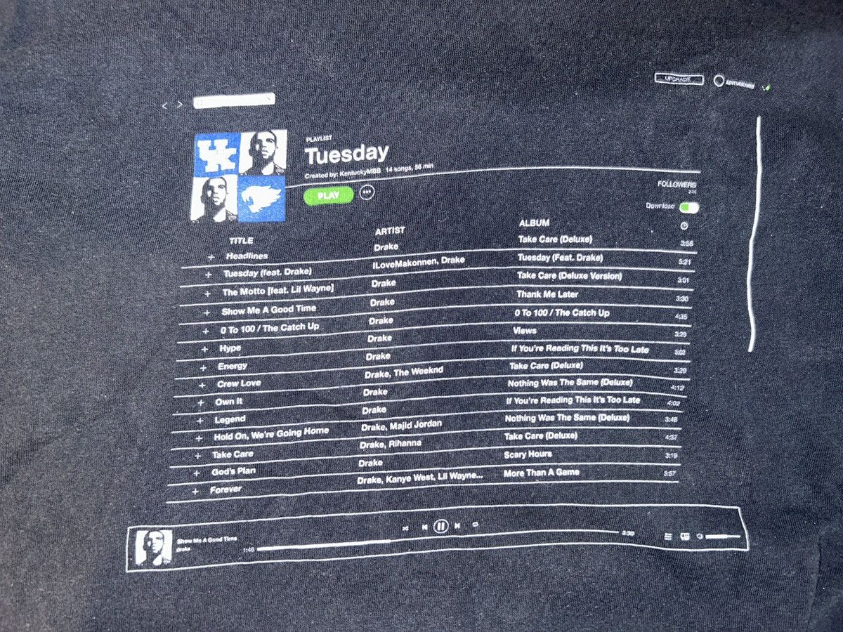 Vintage University Kentucky X Drake Track List T-Shirts, Hoodie, Sweatshirt