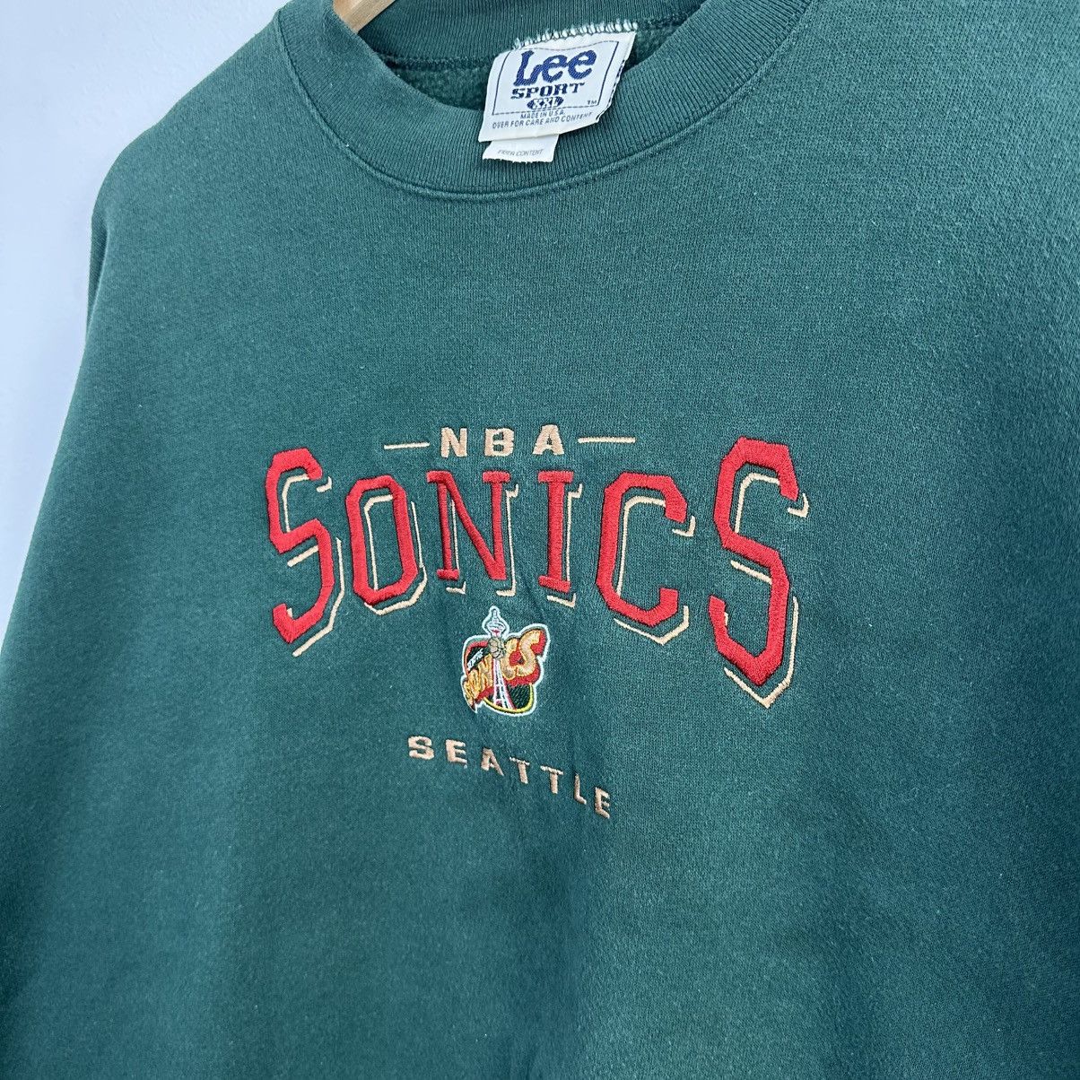 Lee Vintage Seattle Sonics Sweatshirt Crewneck Xxl Supersonics T-Shirts, Hoodie | PodTeesHub.com