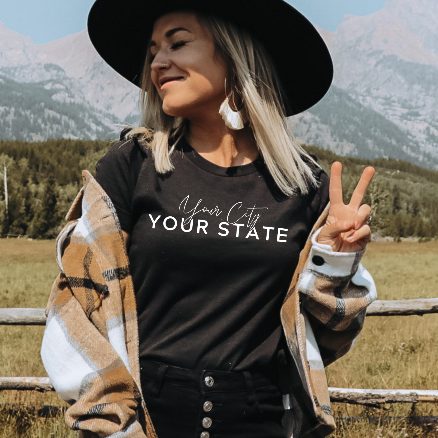 Custom Hometown Pride Spirit Wear City State Logo T-Shirt Hoodie, Sweatshirt | PodTeesHub.com