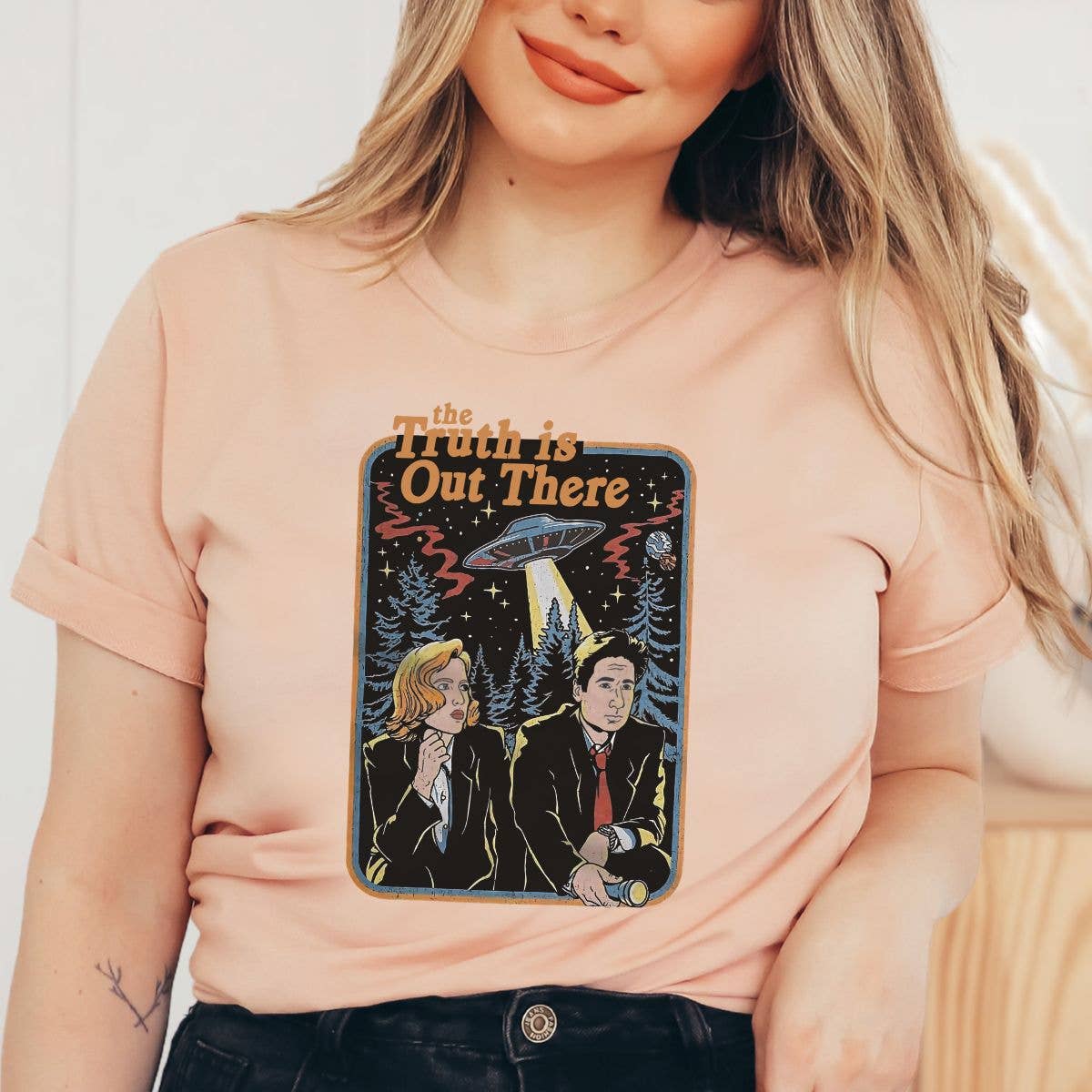 The Truth Is Out There Halloween X Files Inspired - T-Shirt Hoodie, Sweatshirt | PodTeesHub.com