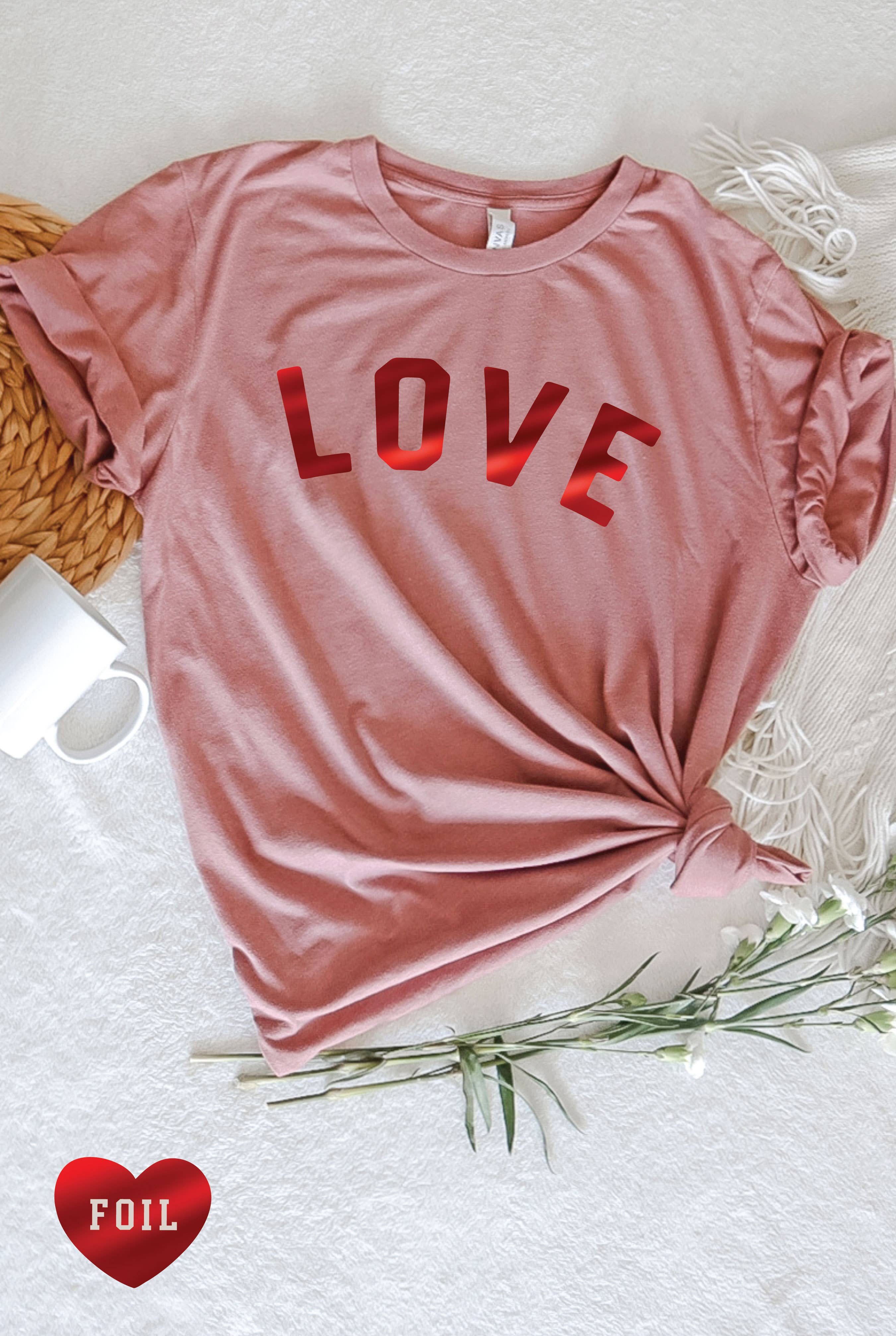 Love Foil  Graphic T-Shirt Hoodie, Sweatshirt | PodTeesHub.com