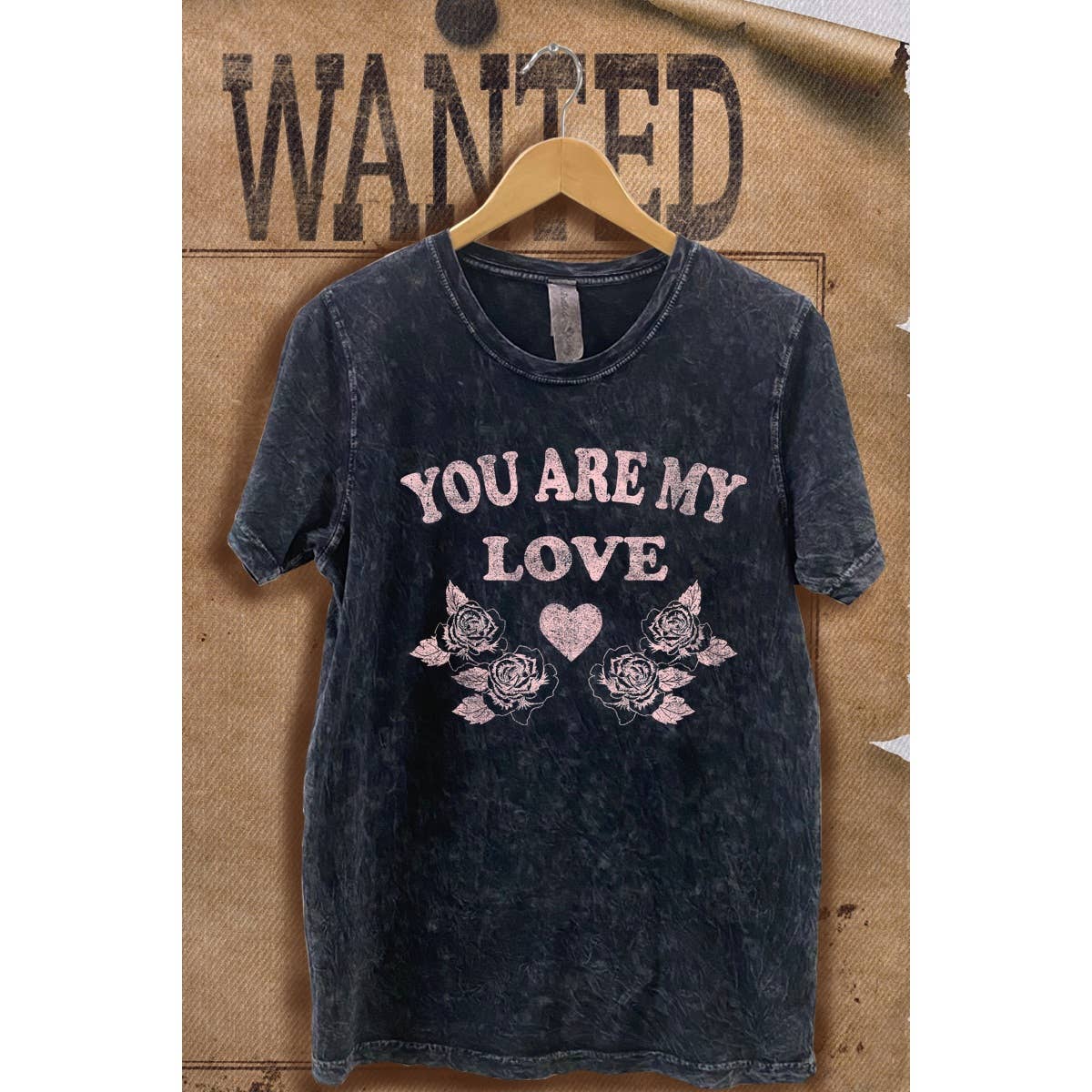 You Are My Love Valentine Mineral Wash  Graphic  Tee Hoodie, Sweatshirt | PodTeesHub.com