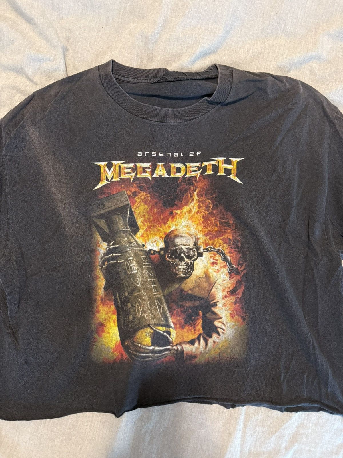 Vintage Megadeth Cropped T Shirt Hoodie, Sweatshirt | PodTeesHub.com