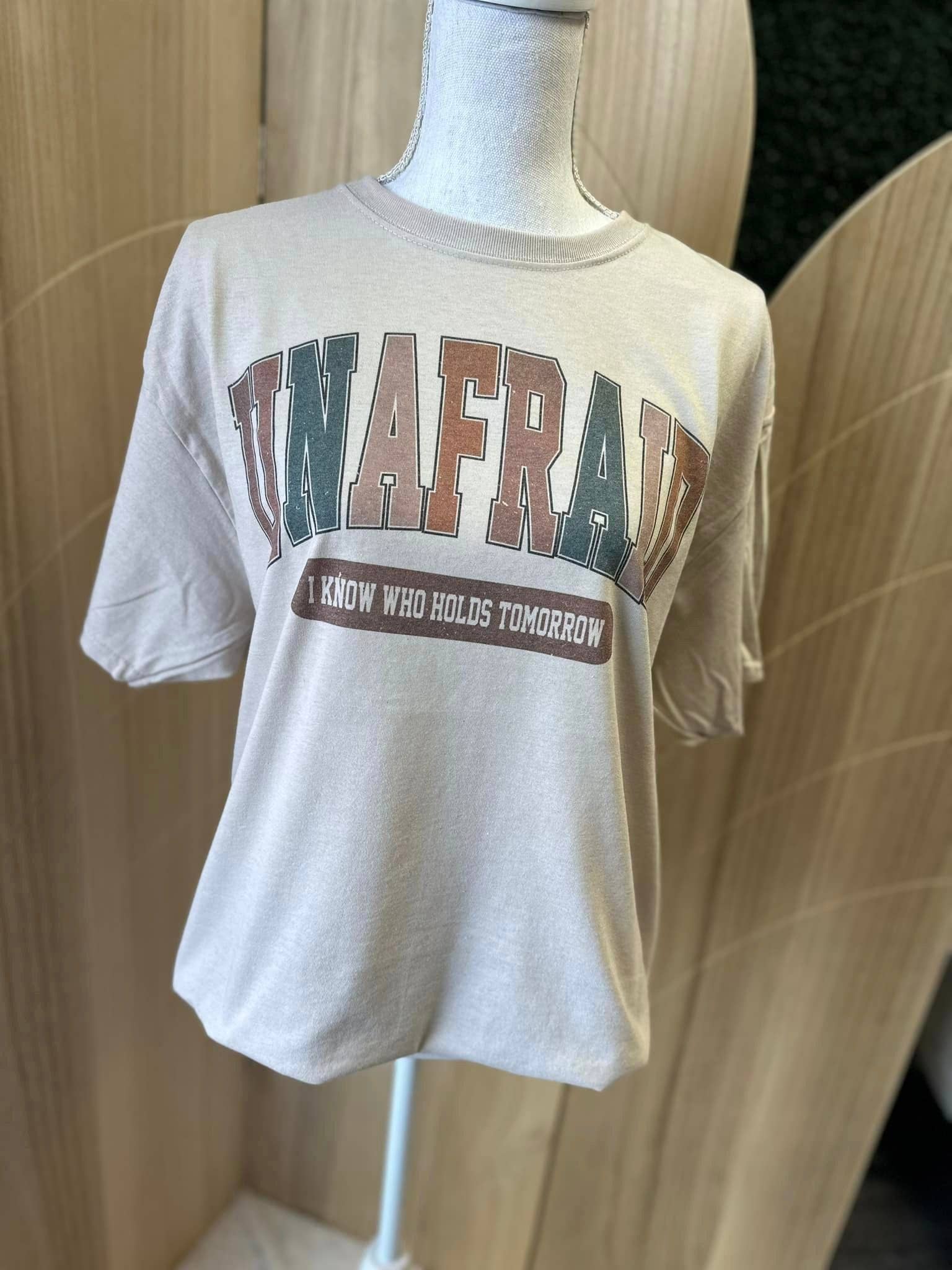 Unafraid - I Know Who Holds Tomorrow - Sand Tee Hoodie, Sweatshirt | PodTeesHub.com