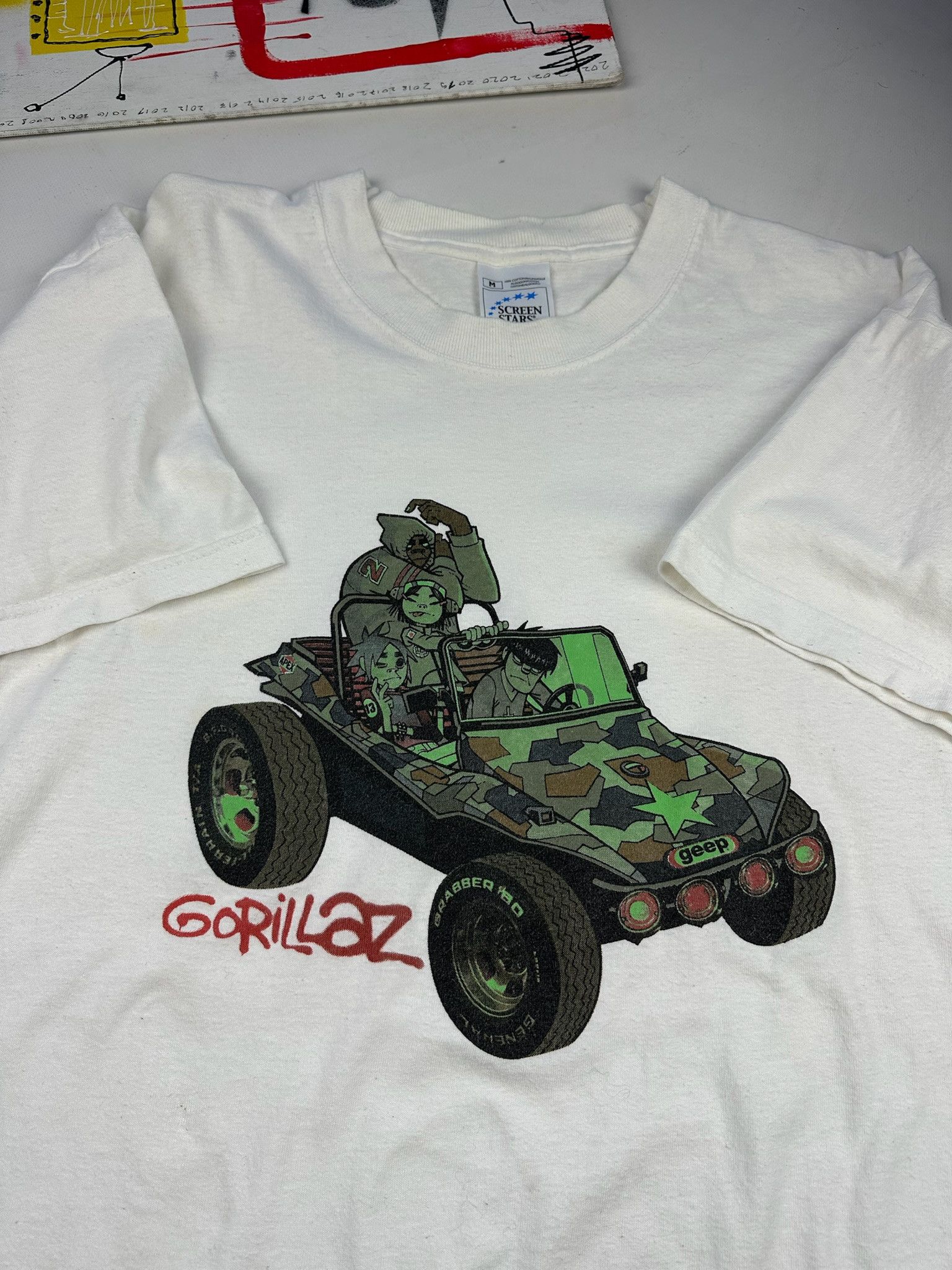 Band Tees Vintage 2001 Gorillaz Album Shirt Hoodie, Sweatshirt | PodTeesHub.com