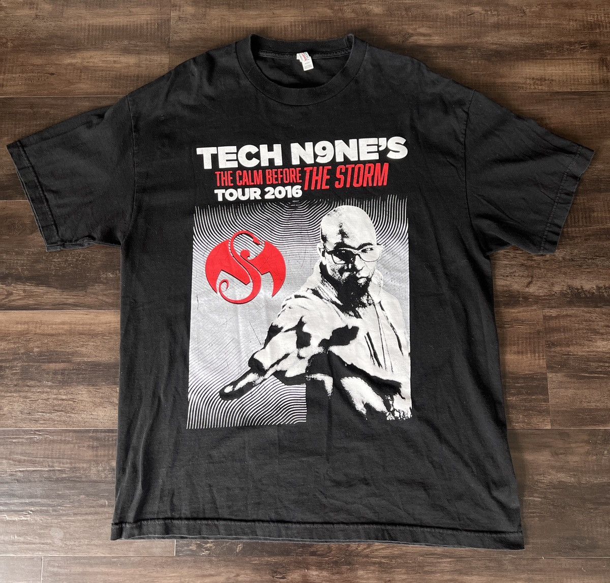 Vintage Tech Nine 9 The Calm Before The Storm Concert Tee Hoodie, Sweatshirt | PodTeesHub.com