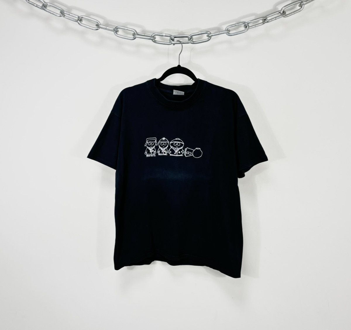 Other Vintage South Park 2001 Big Logo Rare Hype Black T Shirt Tee Hoodie, Sweatshirt | PodTeesHub.com
